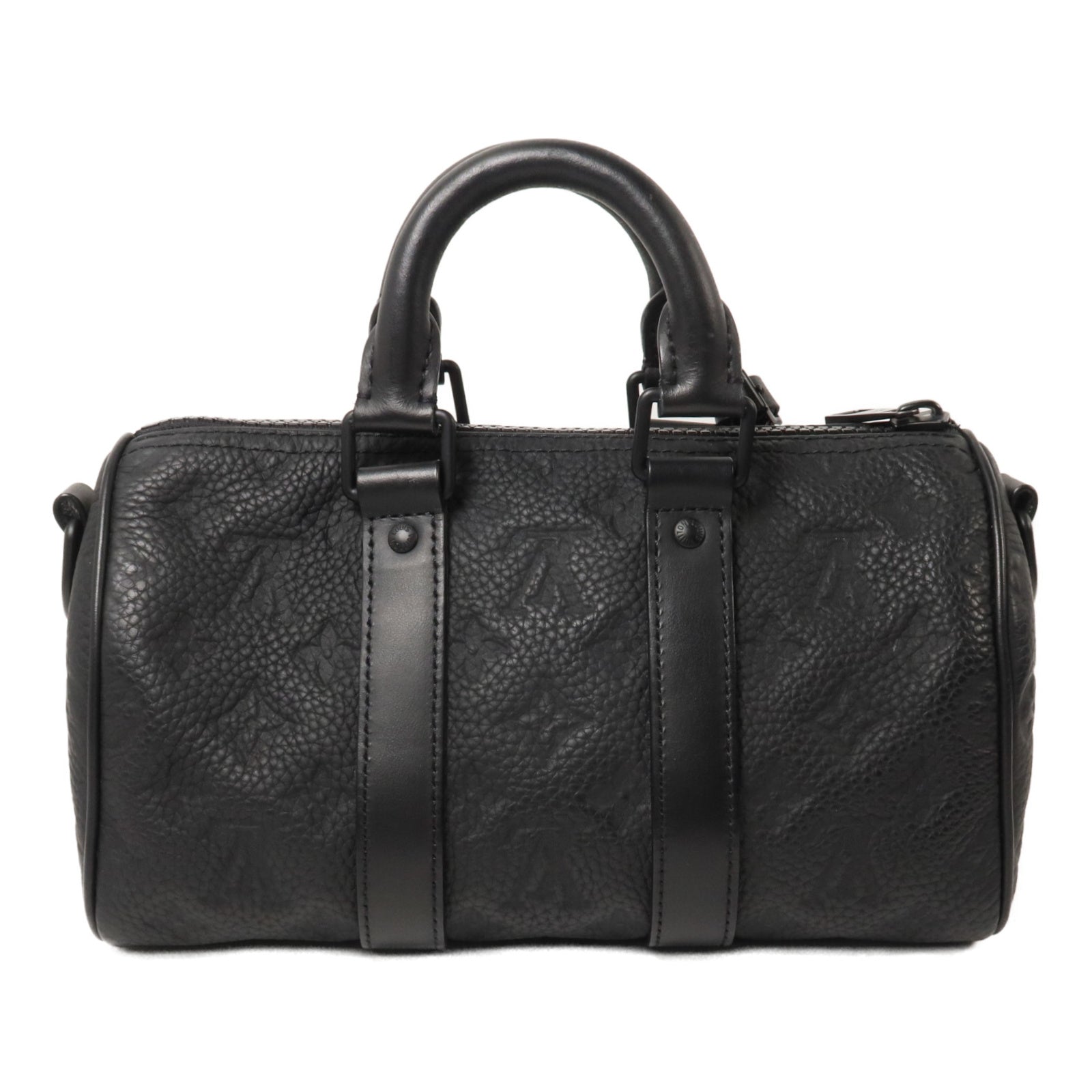 LOUIS VUITTON Monogram Taurillon Keepall Bandouliere 25手挽肩背兩用袋