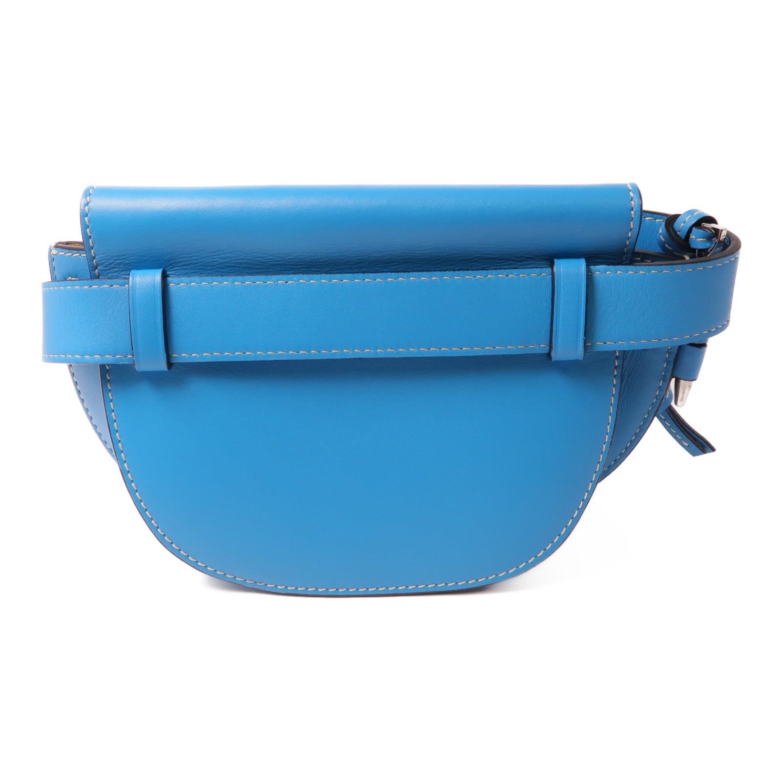 LOEWE 牛皮皮革Gate Bumbag銀扣腰包