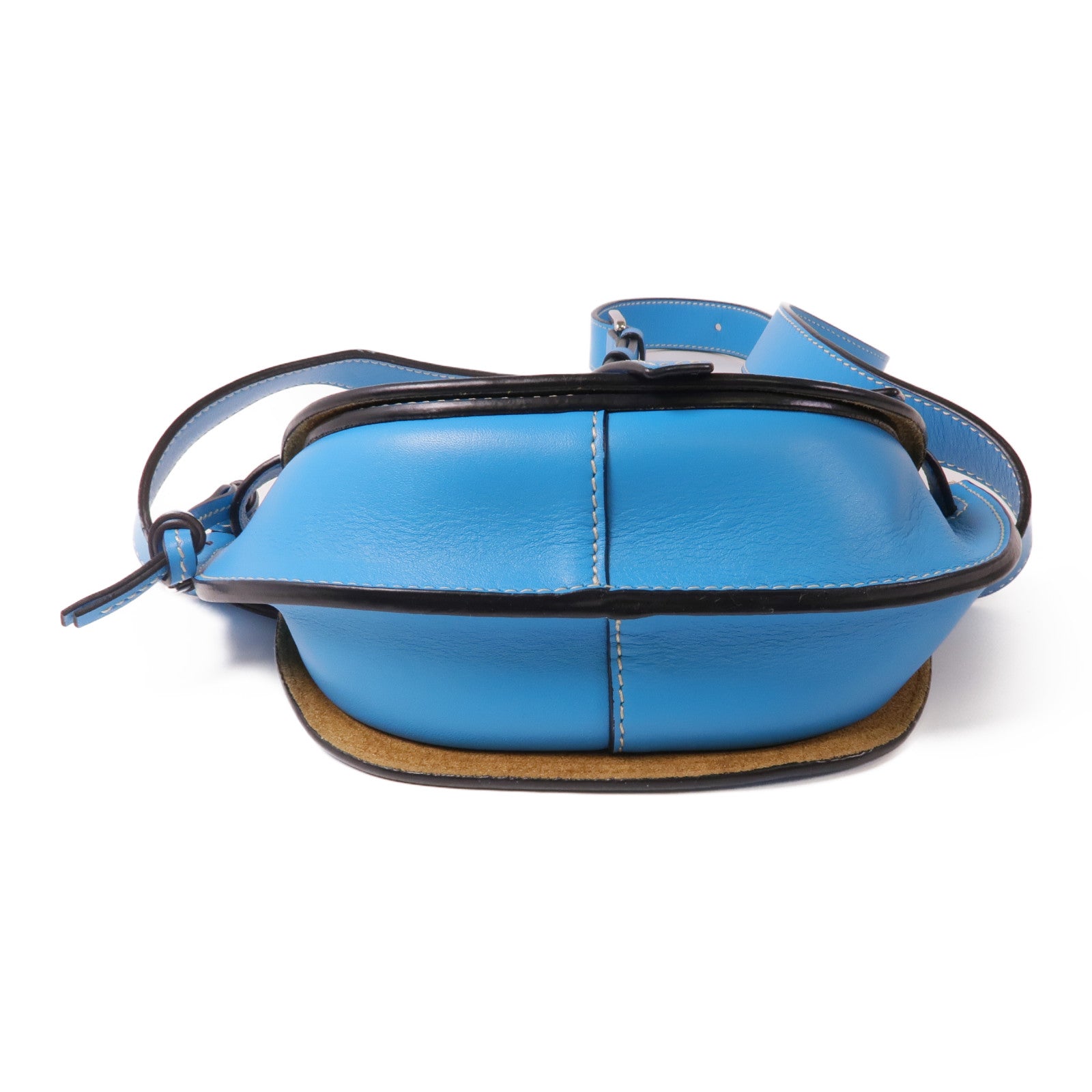 LOEWE 牛皮皮革Gate Bumbag銀扣腰包