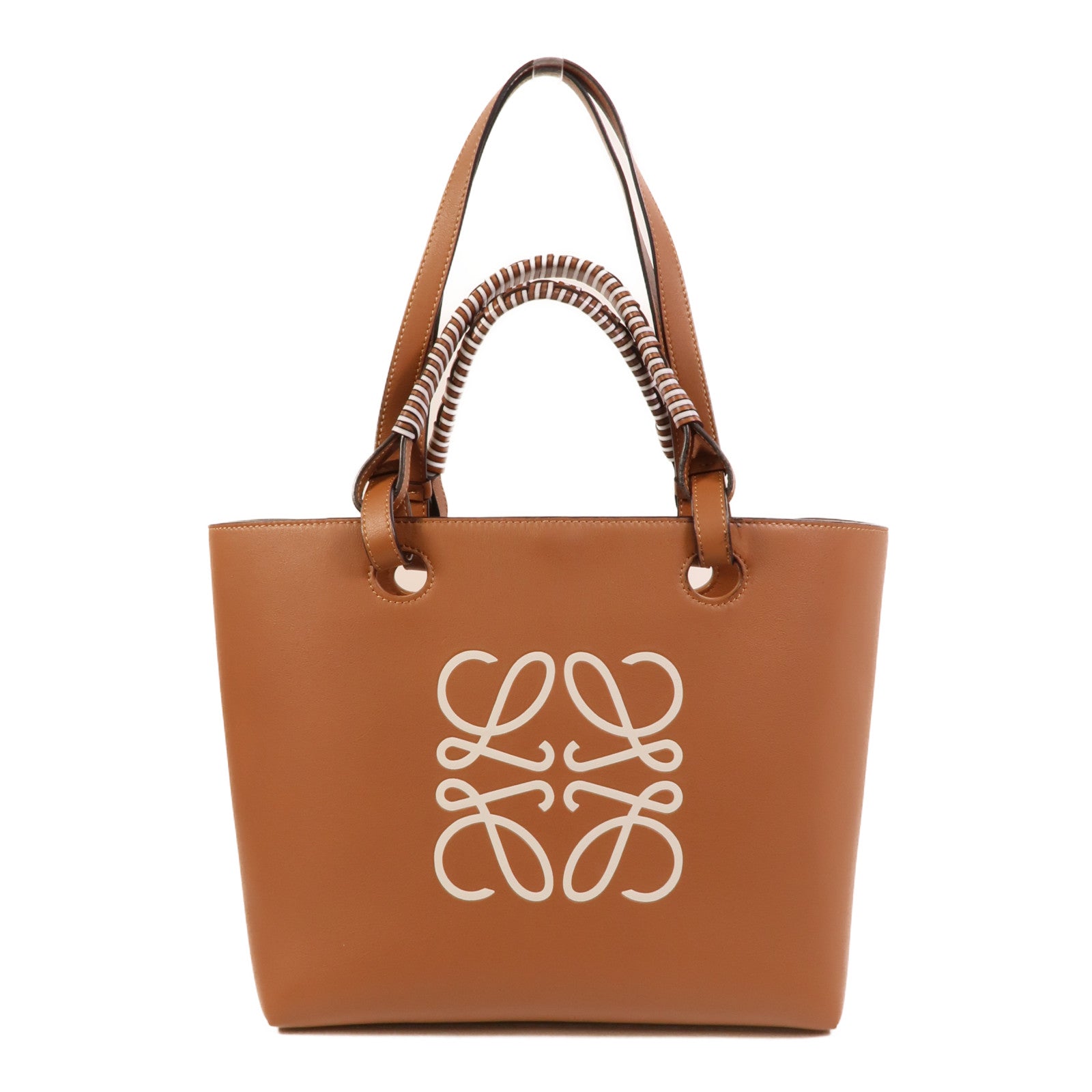 LOEWE 牛皮皮革Anagram Tote Small手挽肩背兩用袋