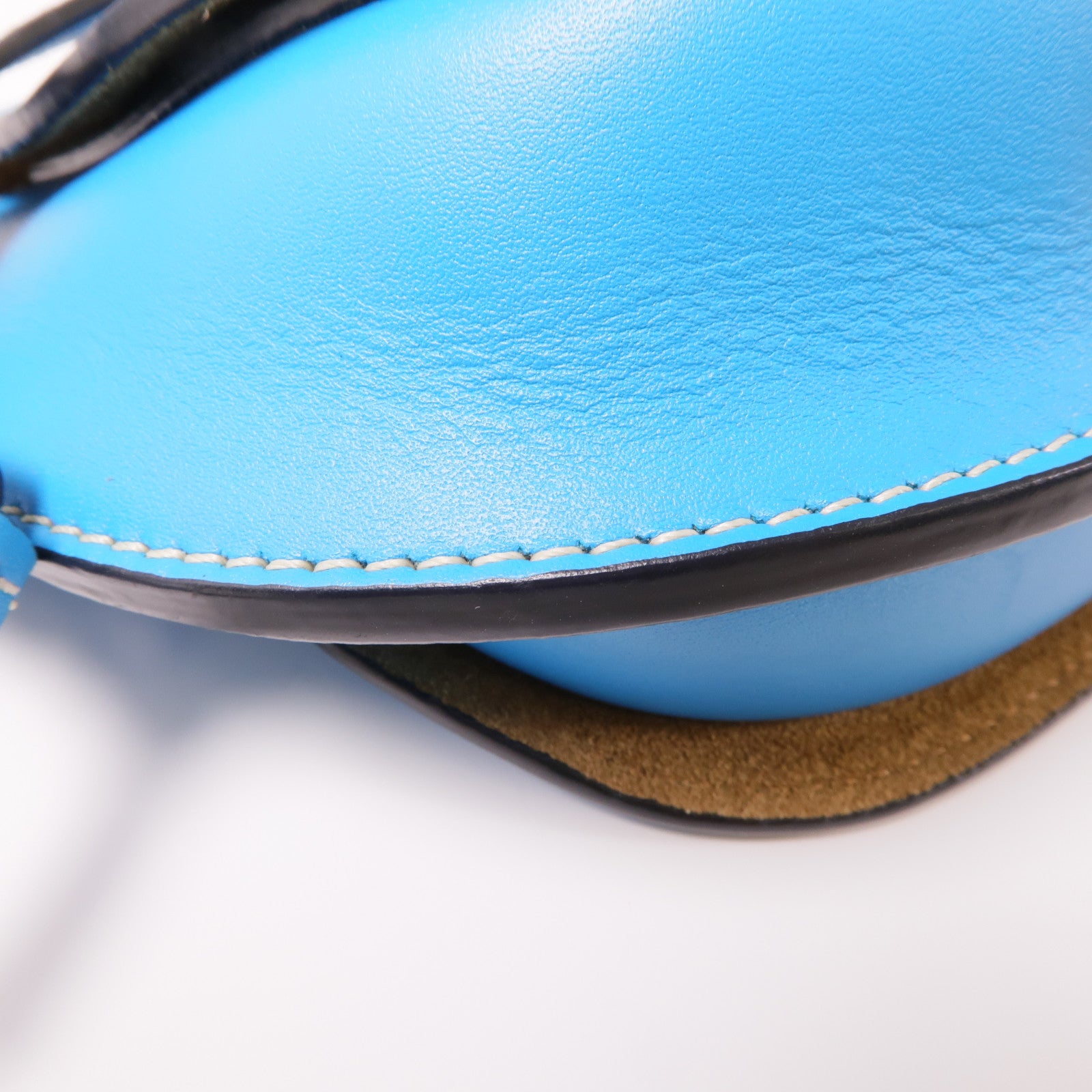 LOEWE 牛皮皮革Gate Bumbag銀扣腰包