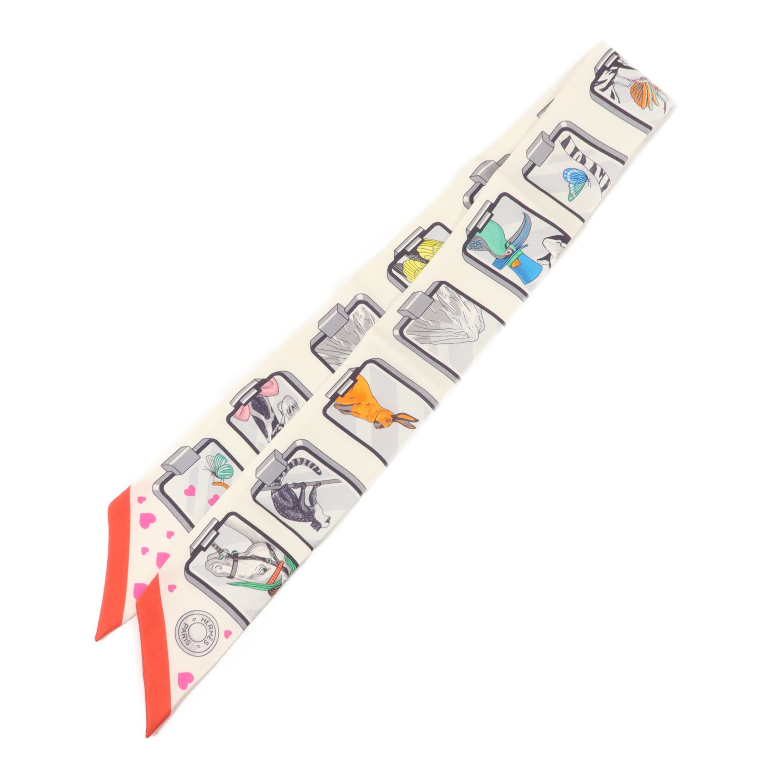 HERMES 絲質Twilly絲巾