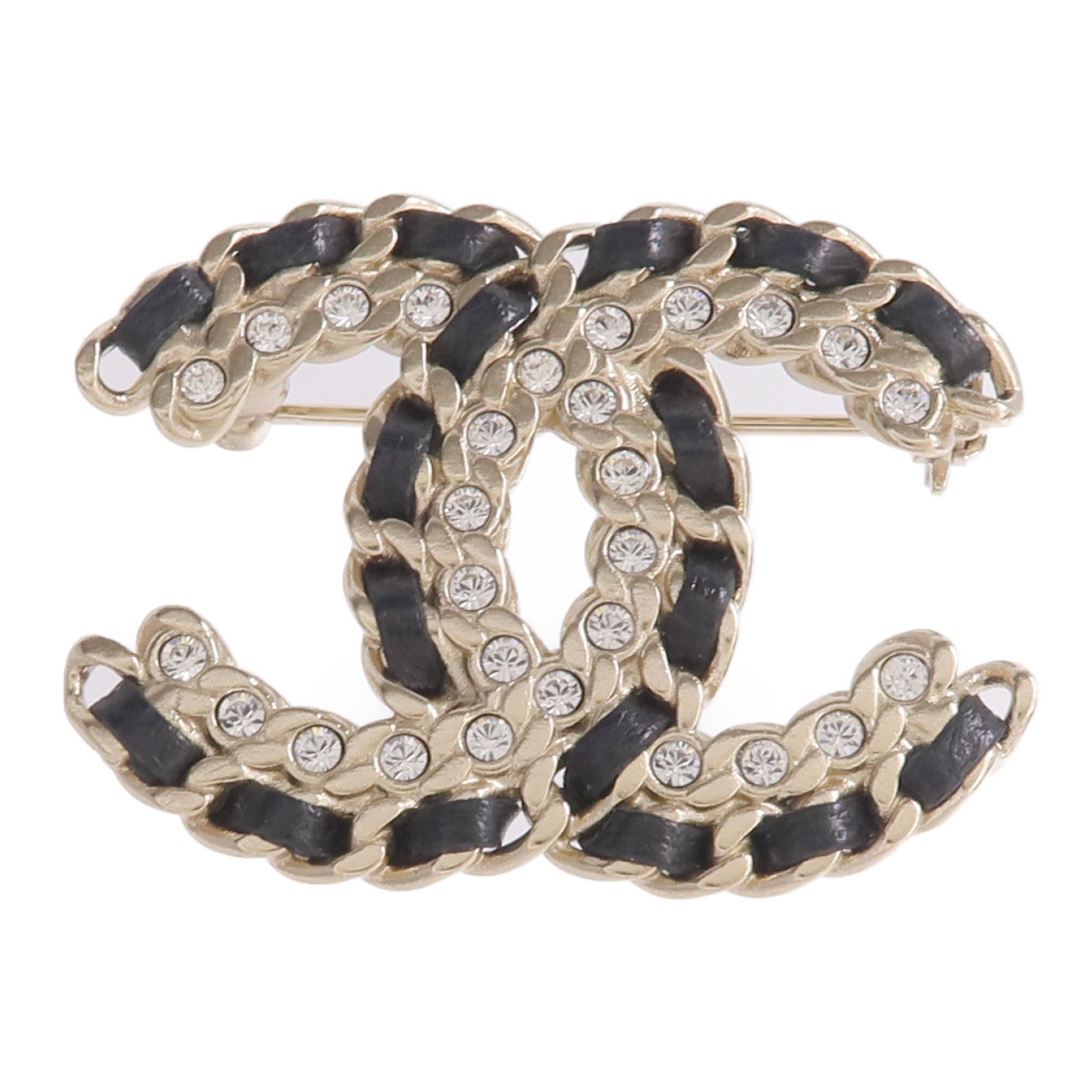 CHANEL 金屬/羊皮皮革Alure CC Chain Brooch胸針