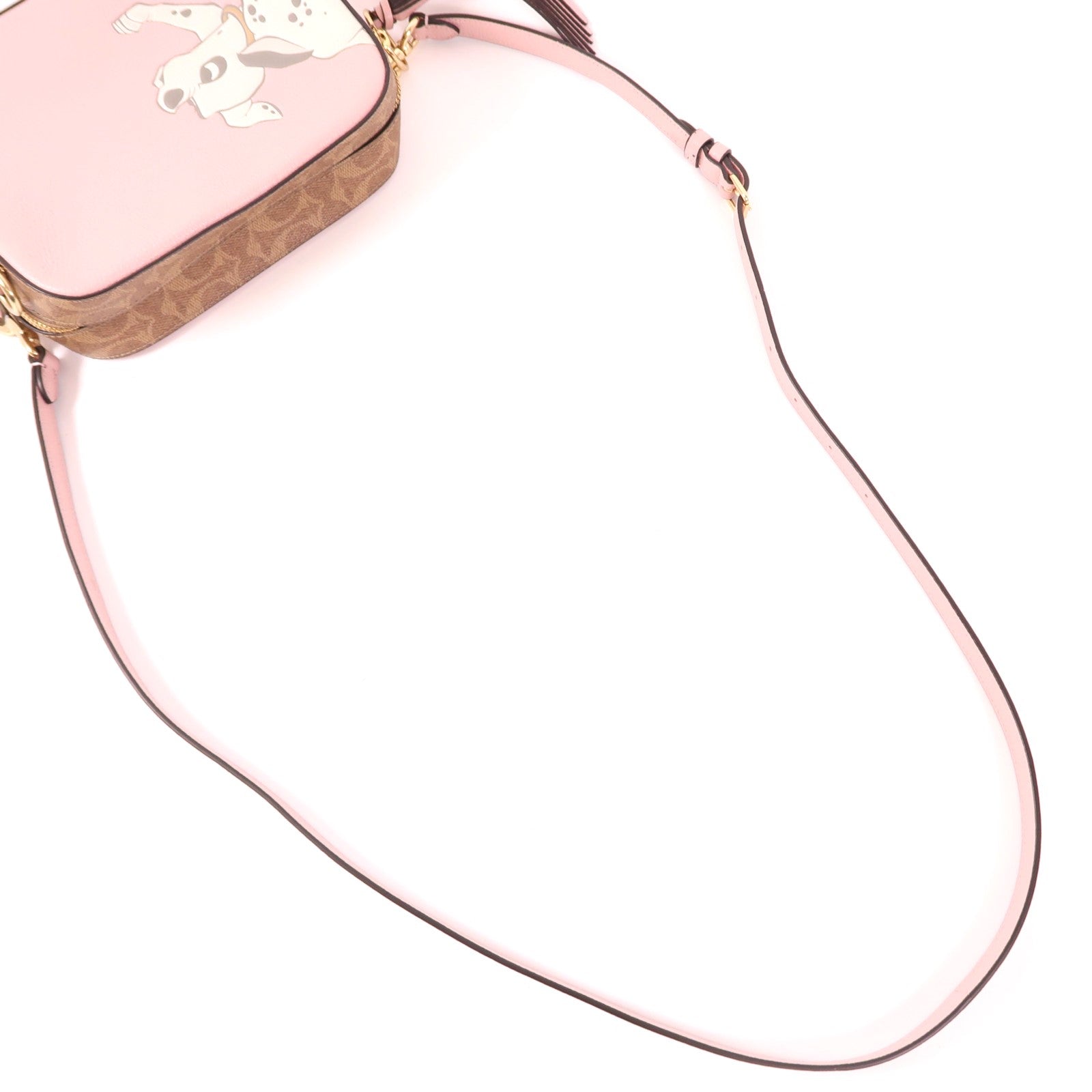 COACH 皮革/塗層帆布Shoulder Bag金扣肩背袋