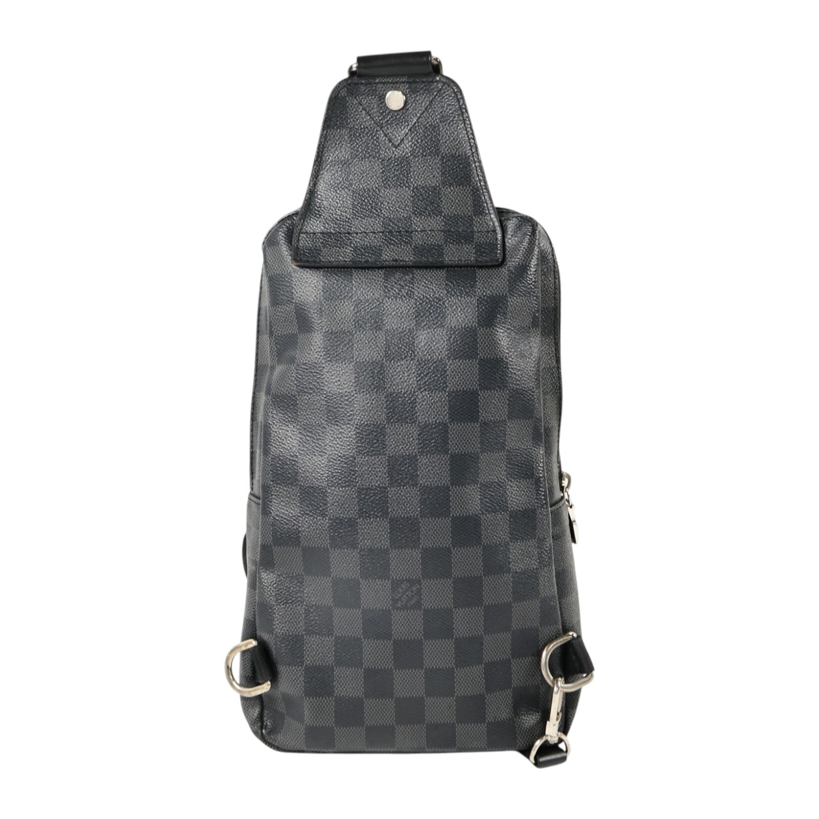 LOUIS VUITTON Damier Graphite Avenue Sling銀扣肩背袋