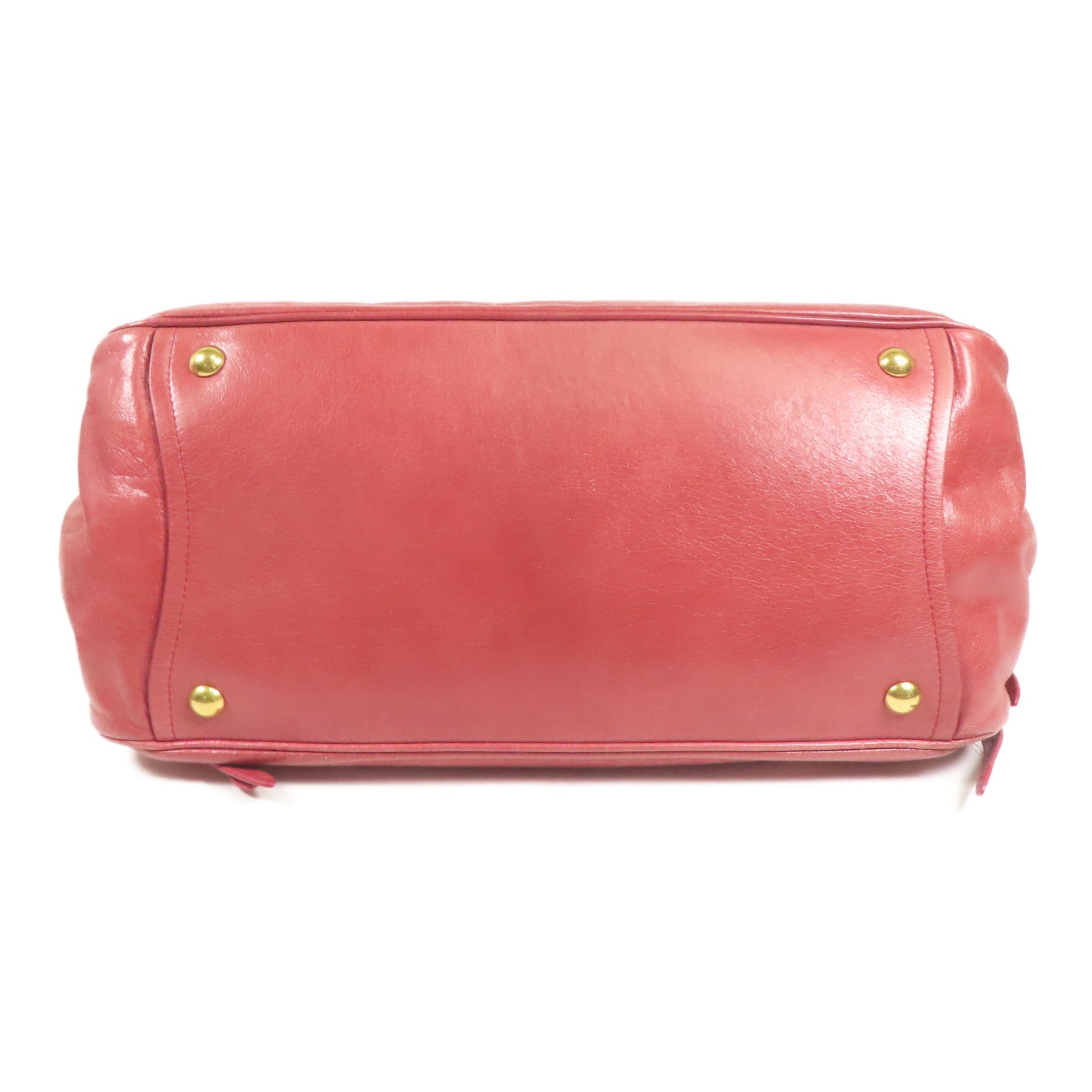 Miu Miu 牛皮皮革2 Way Shoulder金扣手挽肩背兩用袋