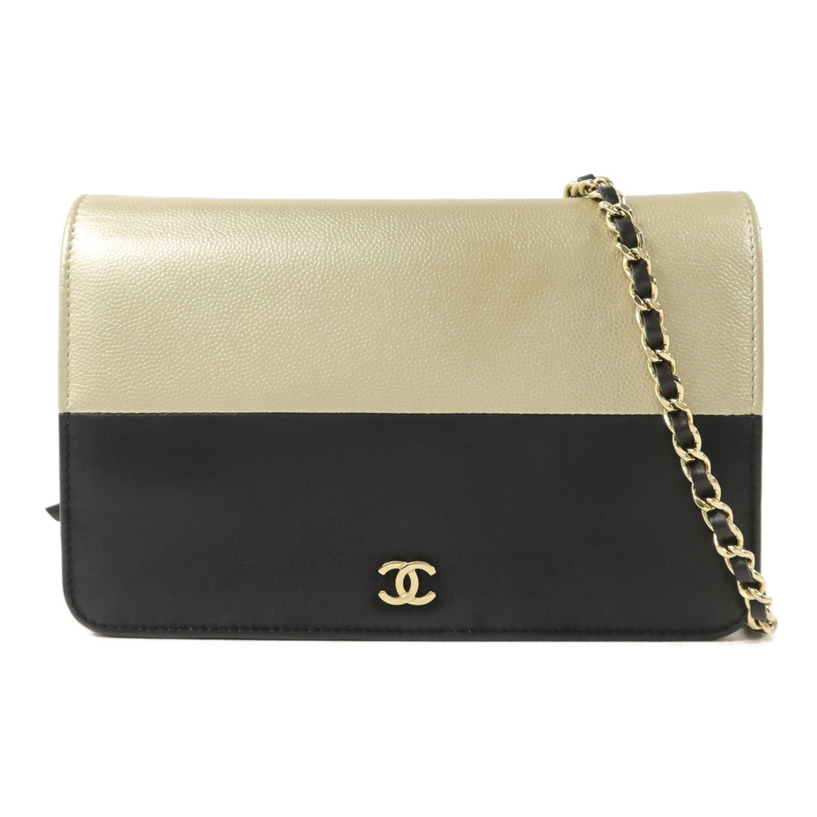 CHANEL 牛皮皮革Wallet On Chain WOC鏈帶肩背袋
