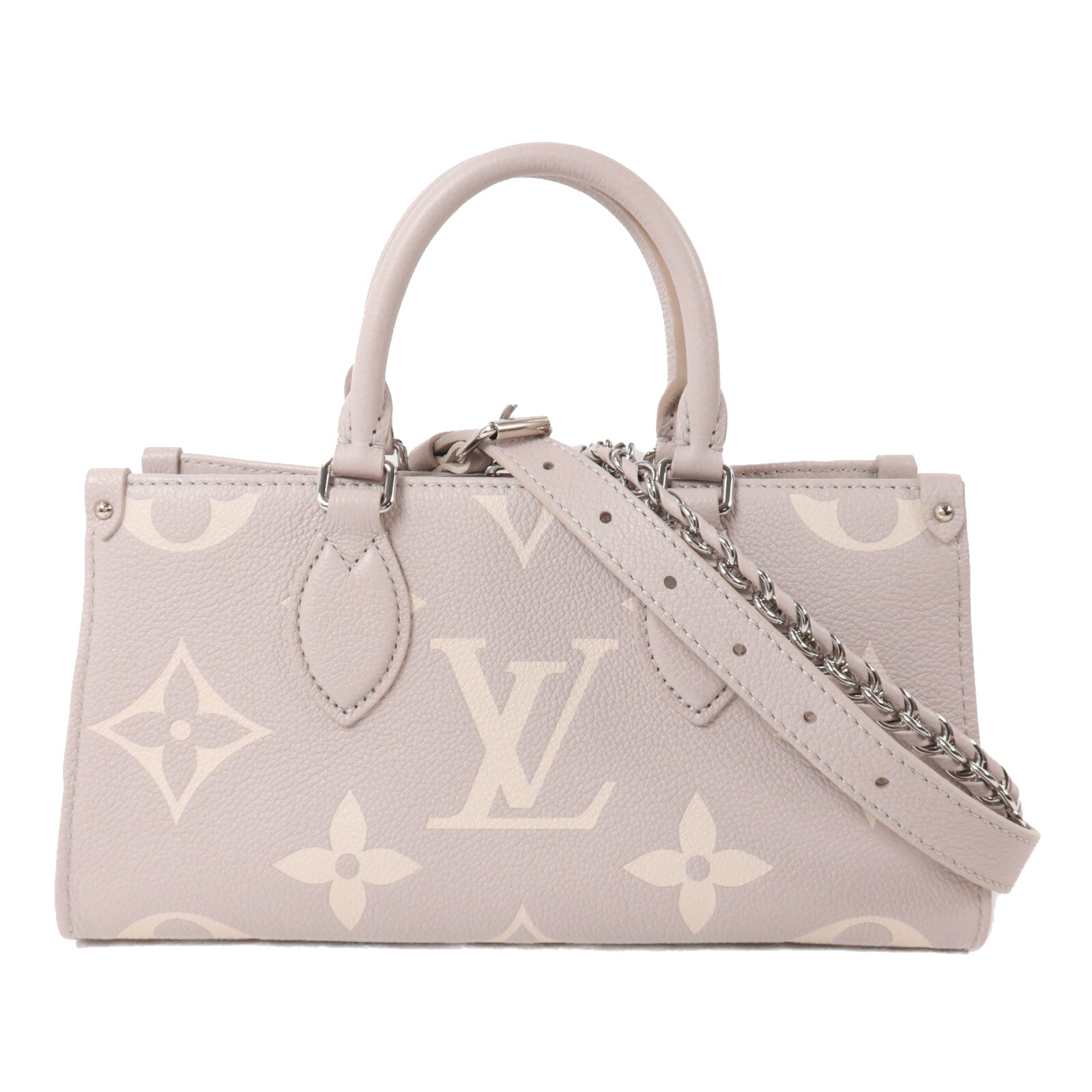 LOUIS VUITTON Monogram Empreinte On The Go East West鏈帶手挽肩背兩用袋