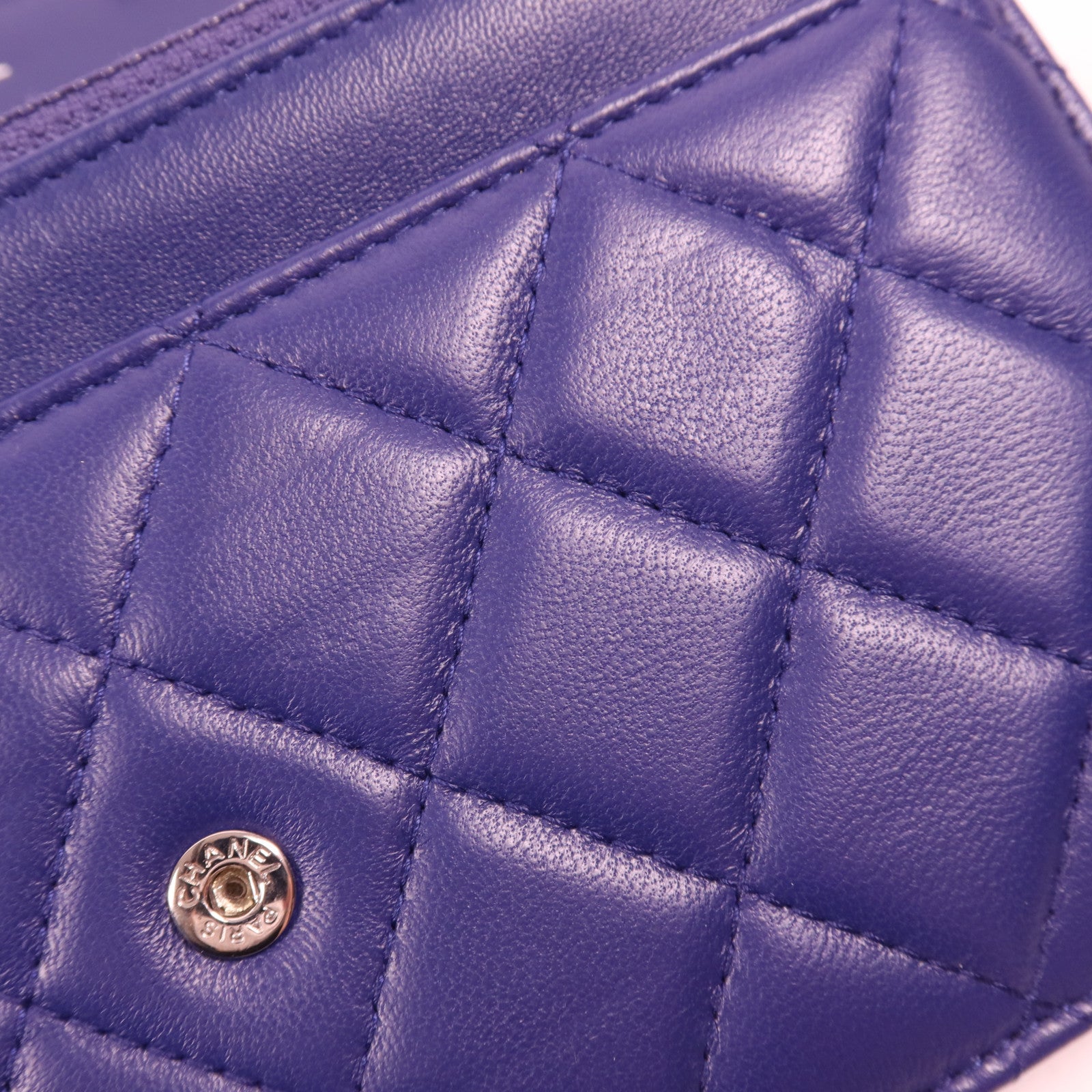 CHANEL 羊皮皮革WOC Wallet On Chain銀扣鏈帶肩背袋