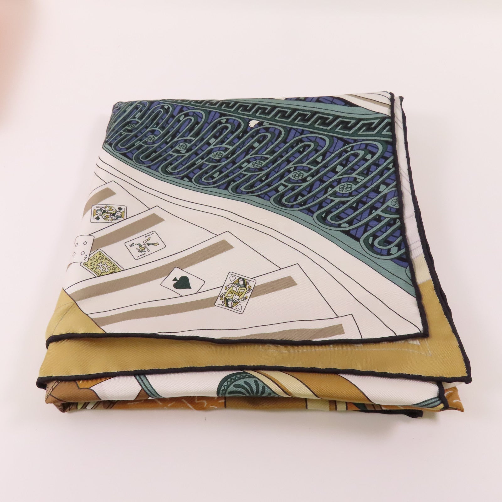 HERMES Scarf 90x90 Silk Multicolor