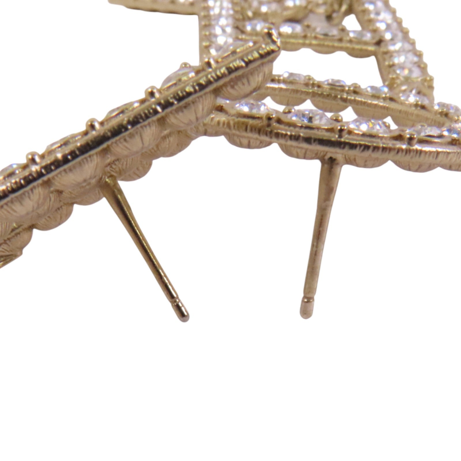 CHANEL 金屬/水鑽Earrings金扣耳環