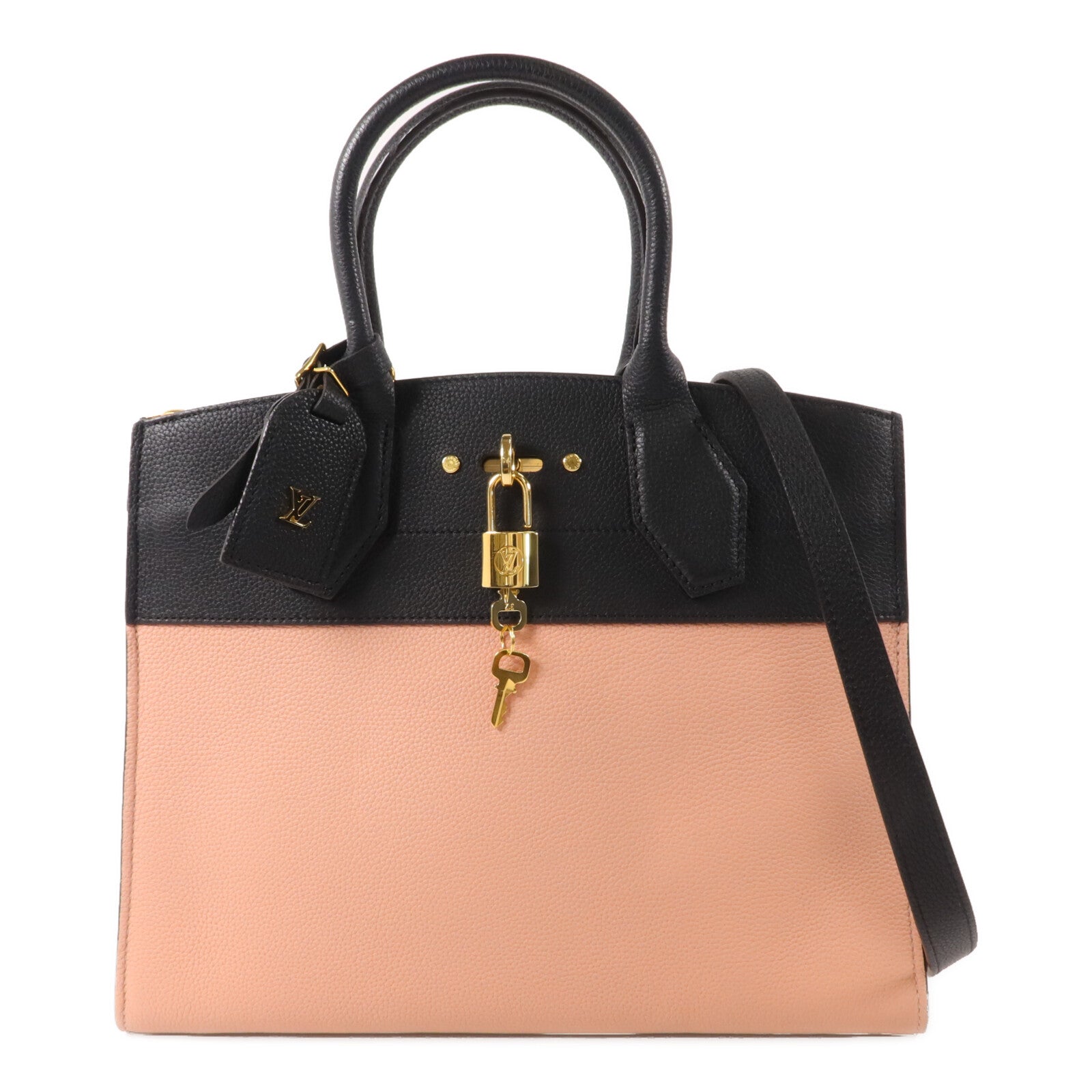 LOUIS VUITTON Taurillon City Steamer PM手挽肩背兩用袋