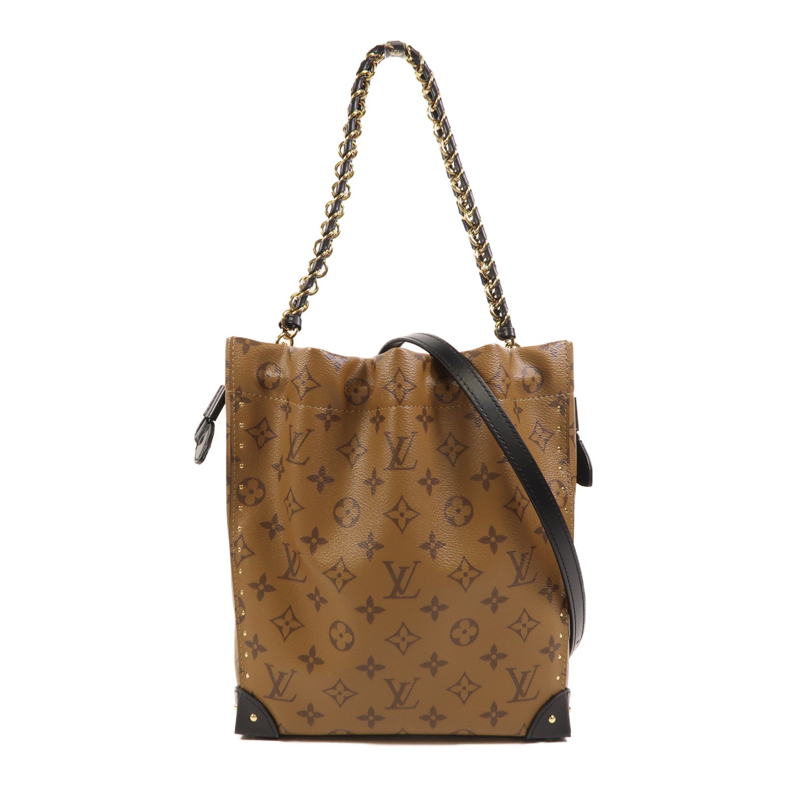 LOUIS VUITTON Monogram Reverse Noe Trunk PM手挽肩背兩用袋