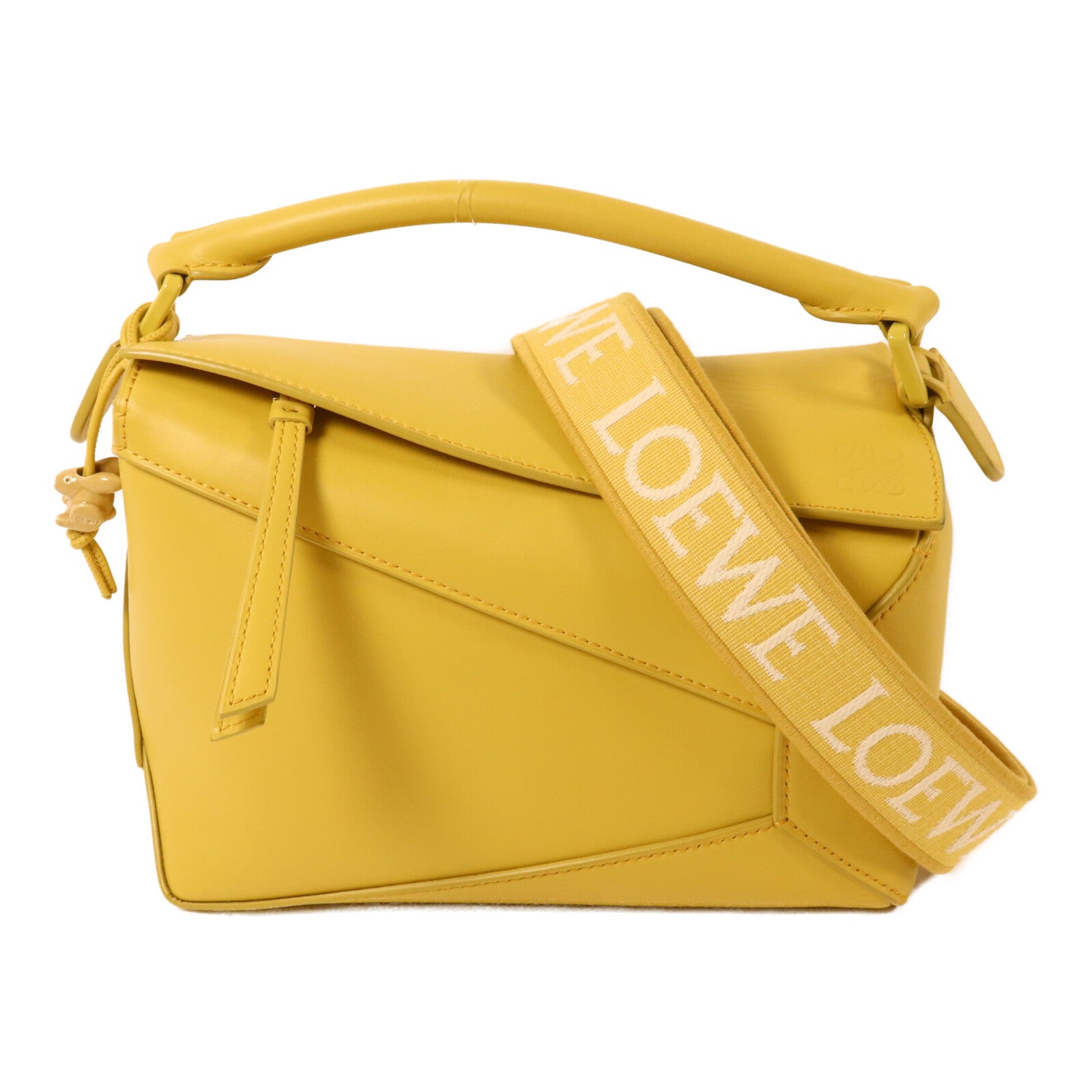 LOEWE 牛皮皮革Puzzle Edge Monoc手挽肩背兩用袋