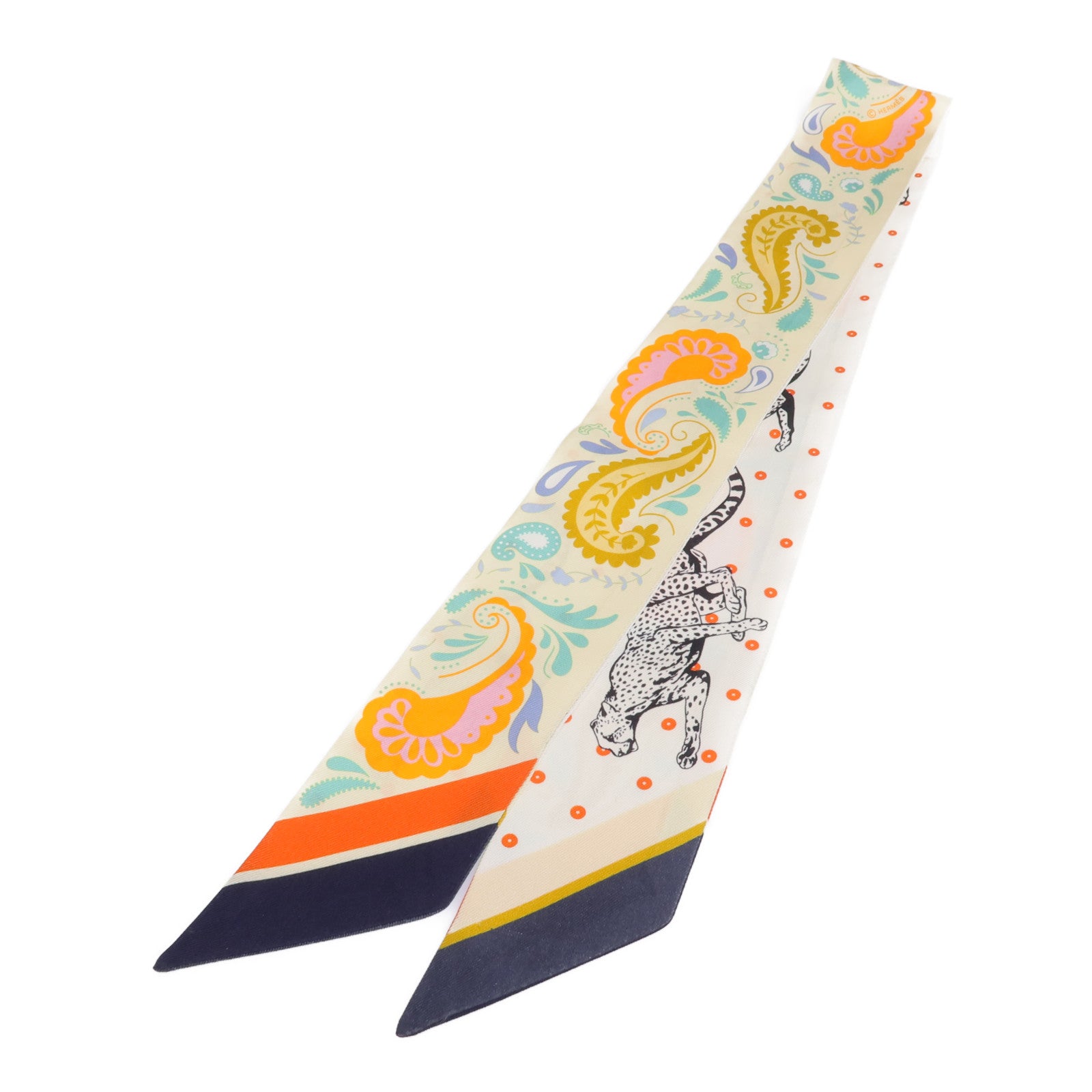 HERMES 絲質Twilly絲巾