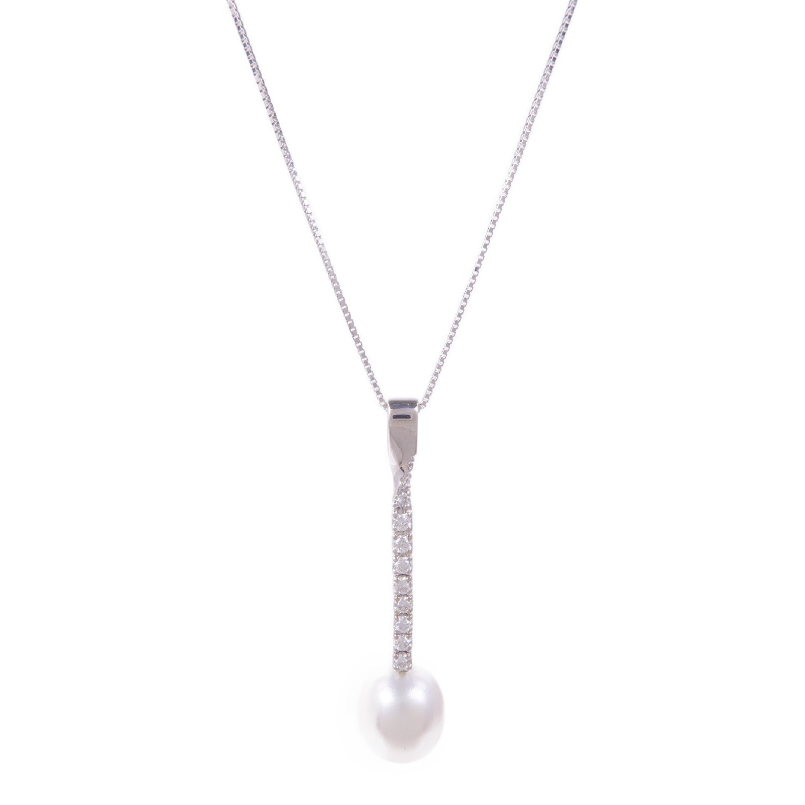 JEWELRY 18K白金Pearl Diamond Necklace珍珠/鑽石項鍊
