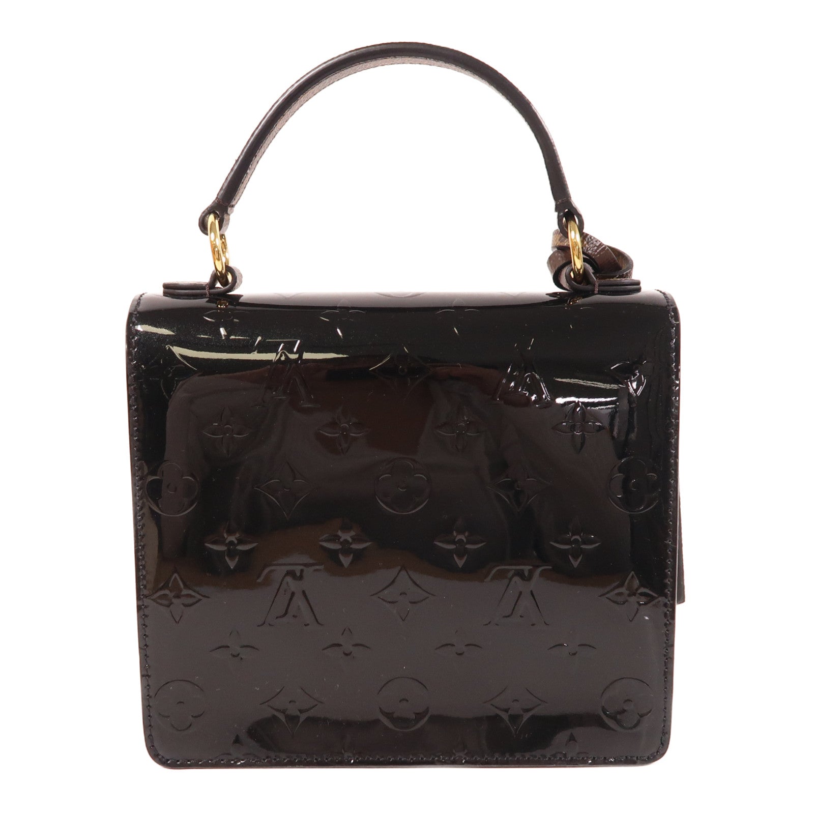 LOUIS VUITTON LV GHW Spring Street 2 Way Shoulder Bag M90375 Monogram Epi Vernis