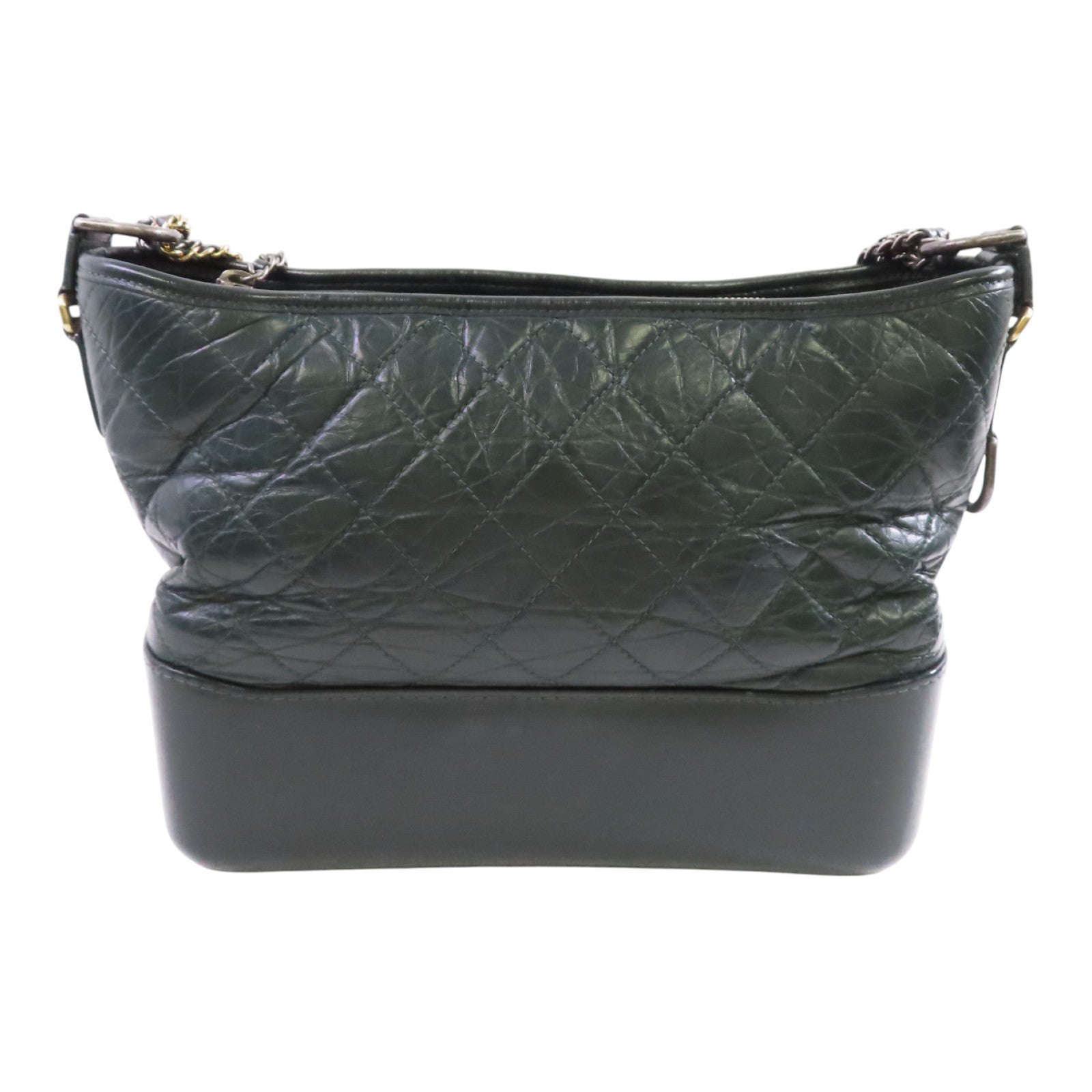 CHANEL 牛皮皮革Gabrielle Chain Shoulder Bag銀扣鏈帶肩背袋