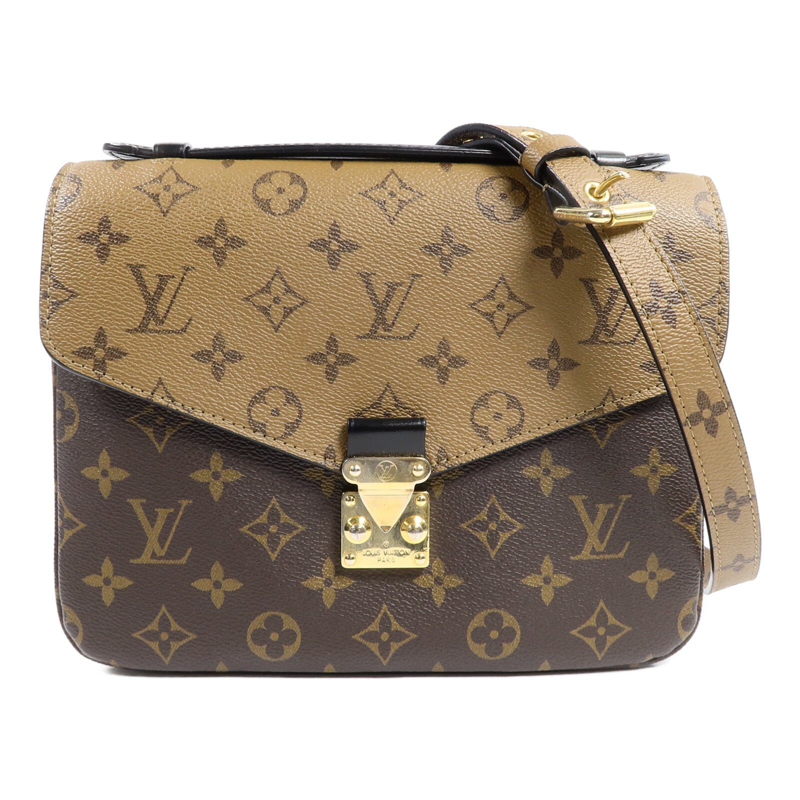 LOUIS VUITTON Monogram Reverse Pochette Metis手挽肩背兩用袋