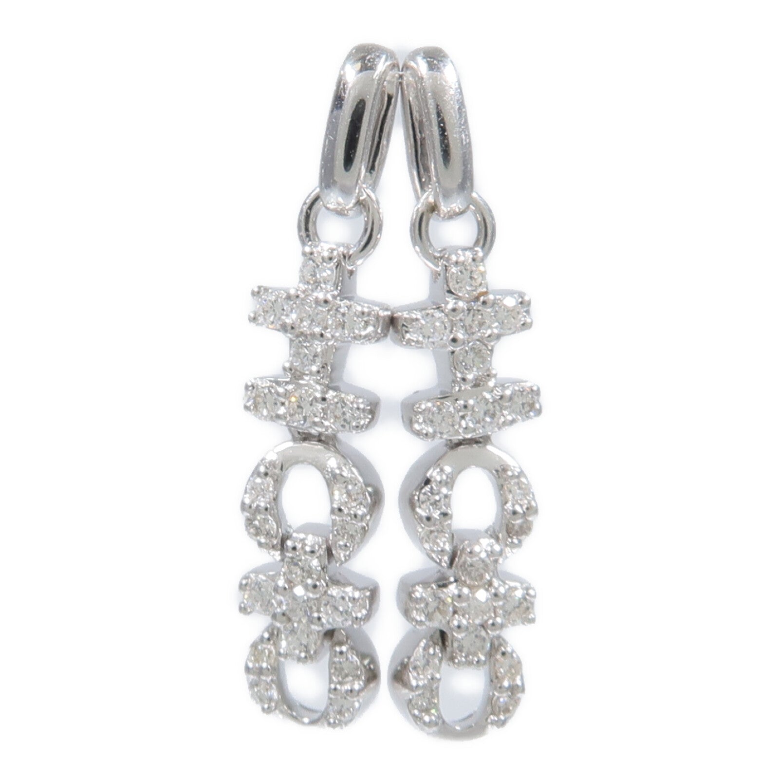 JEWELRY 18K白金Diamond Pendant鑽石吊墜