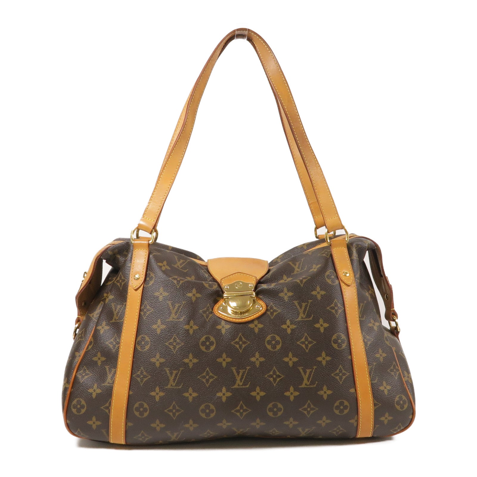 LOUIS VUITTON LV GHW Stresa GM Shoulder Bag M51188 Monogram Brown