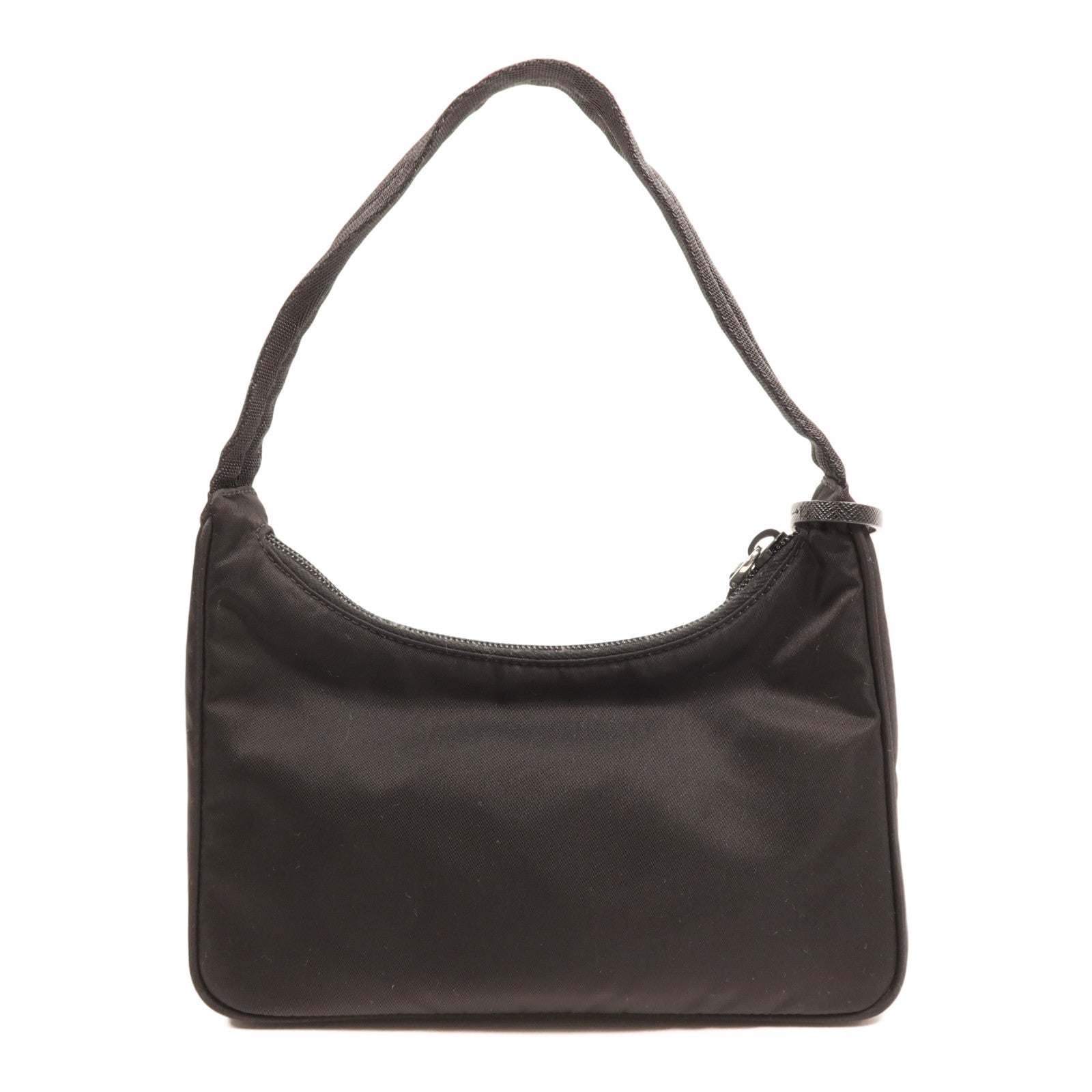 PRADA 尼龍Hobo銀扣手挽袋