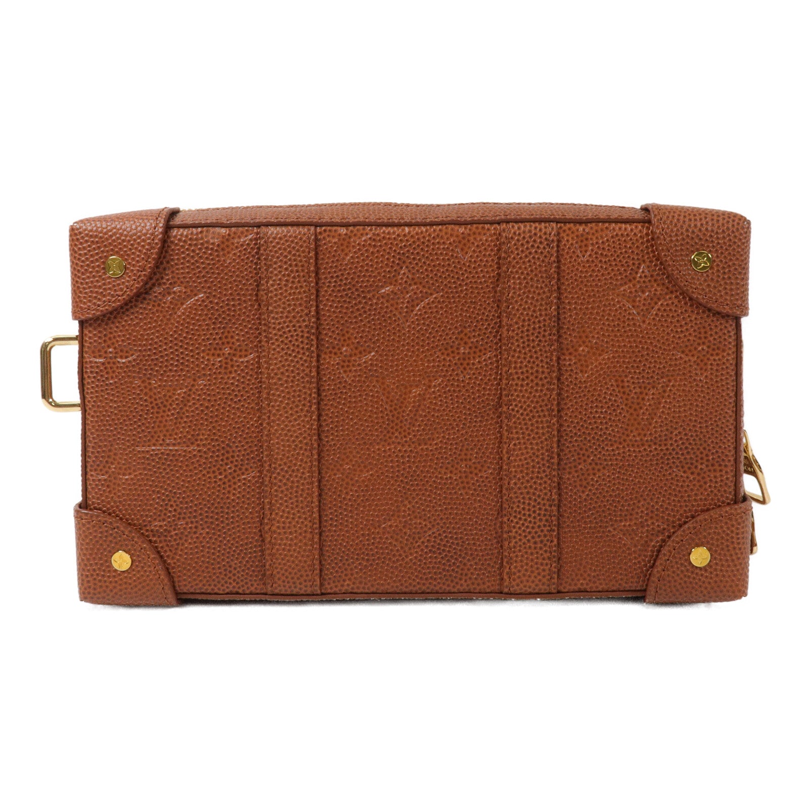 LOUIS VUITTON Monogram Taurillon LVxNBA Soft Trunk Wearable肩背袋