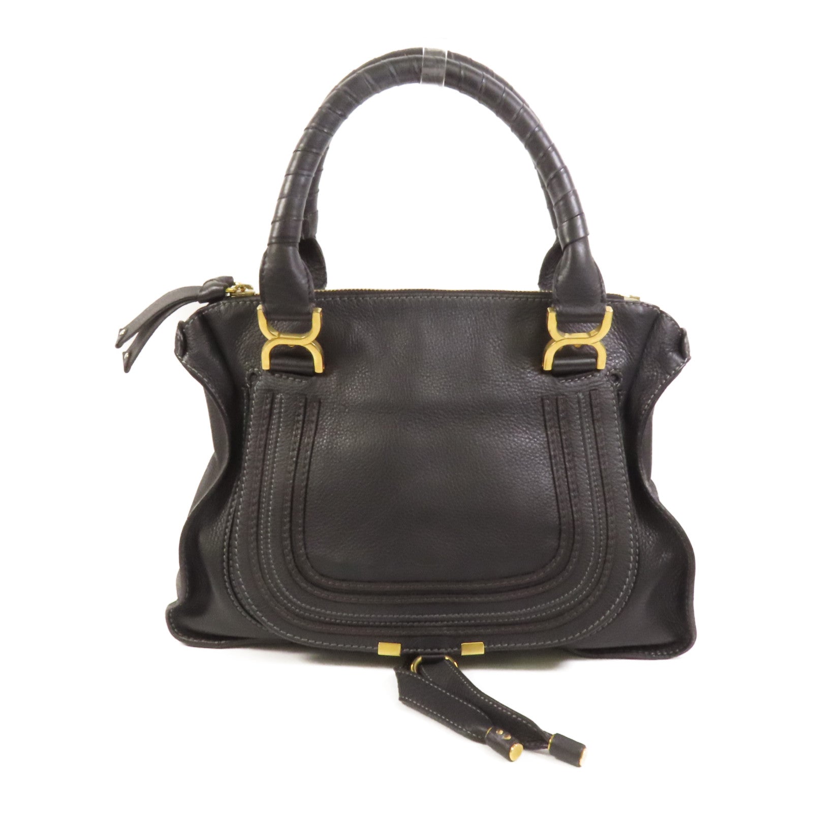 Chloe 牛皮皮革Marcie金扣肩背袋