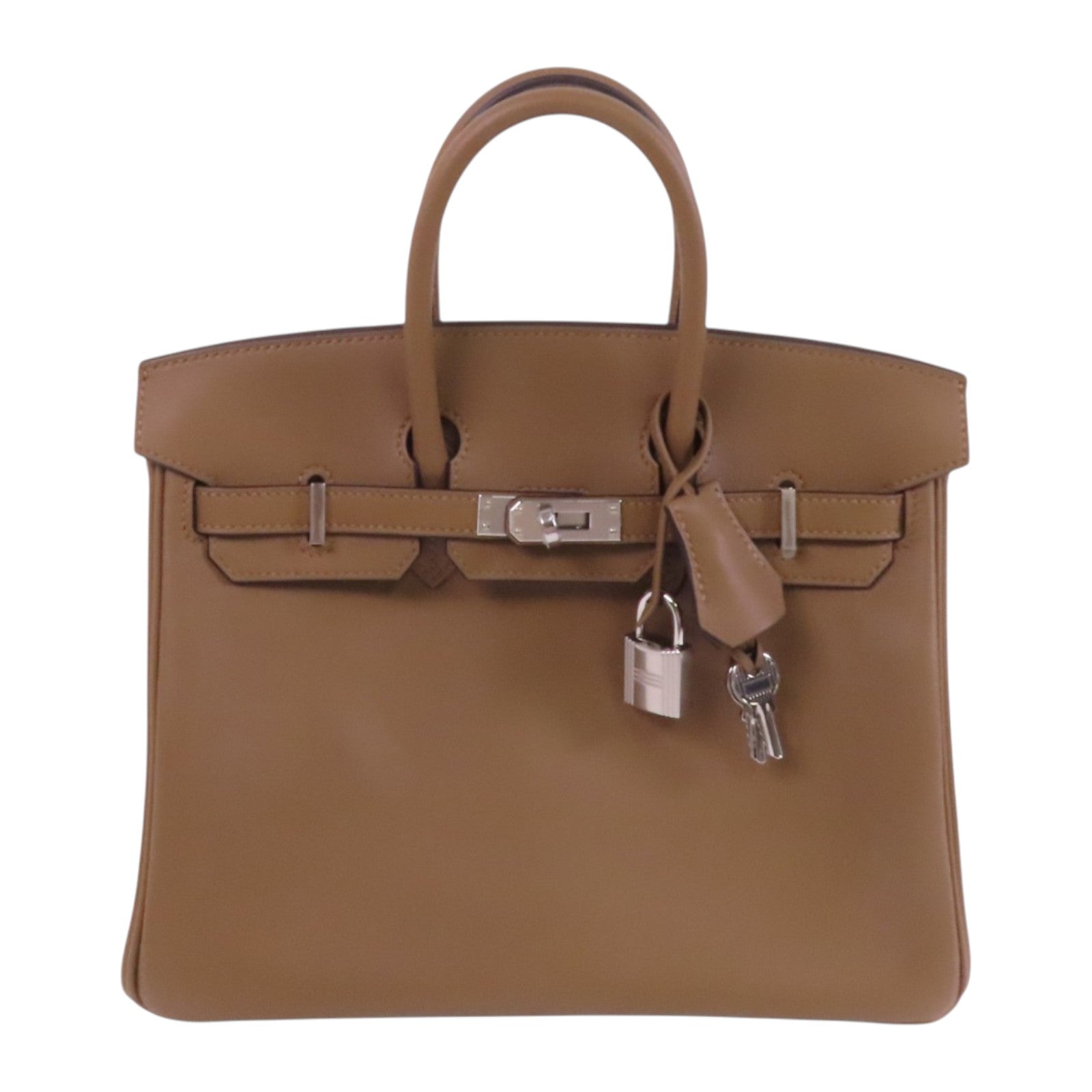HERMES 【激減優惠】Swift皮革Birkin 25銀扣手挽袋