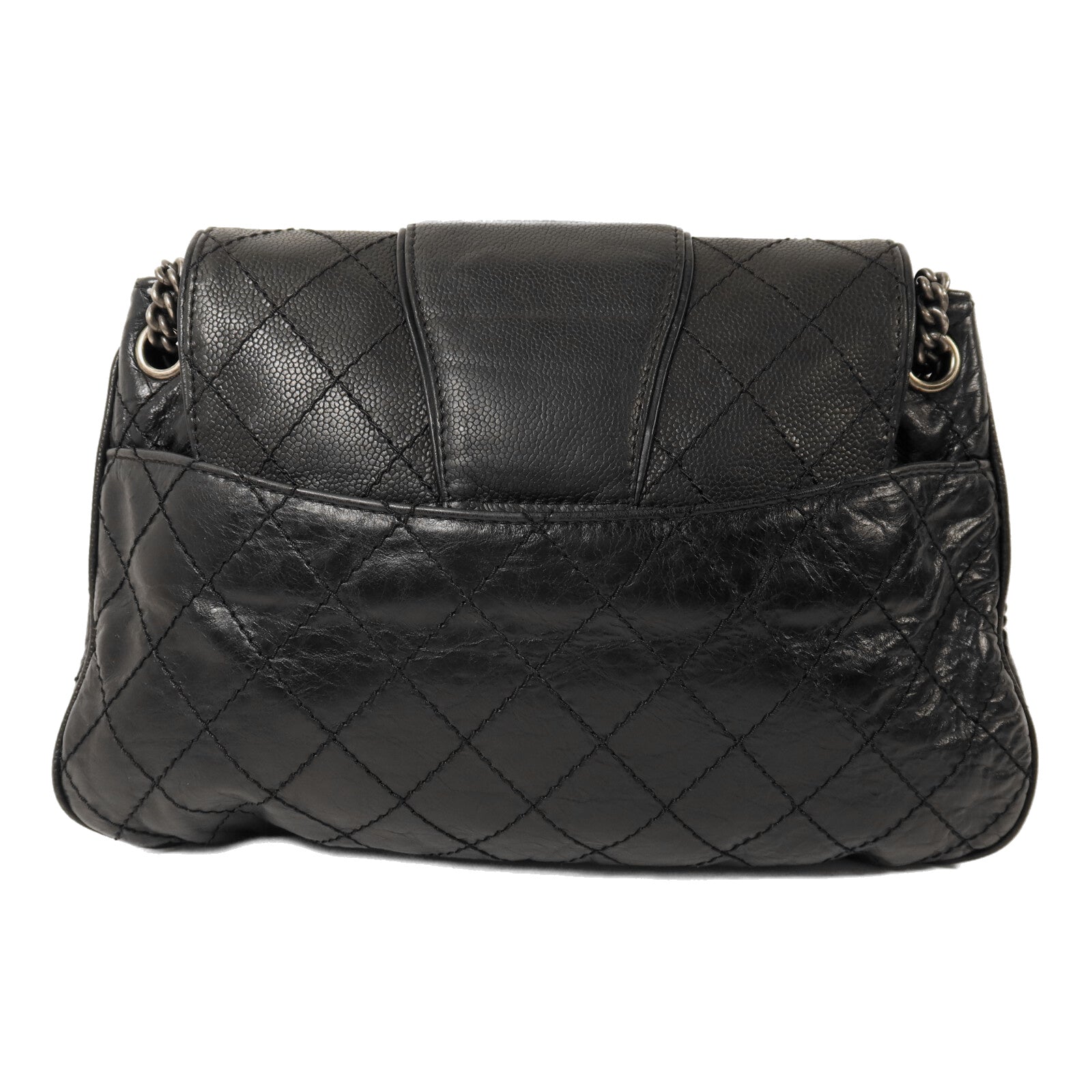 CHANEL 牛皮皮革Bubble Graphic Messenger Bag鏈帶肩背袋
