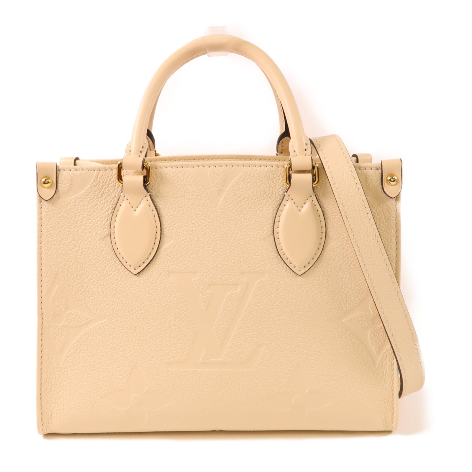 LOUIS VUITTON Monogram Empreinte On The Go PM金扣手挽肩背兩用袋