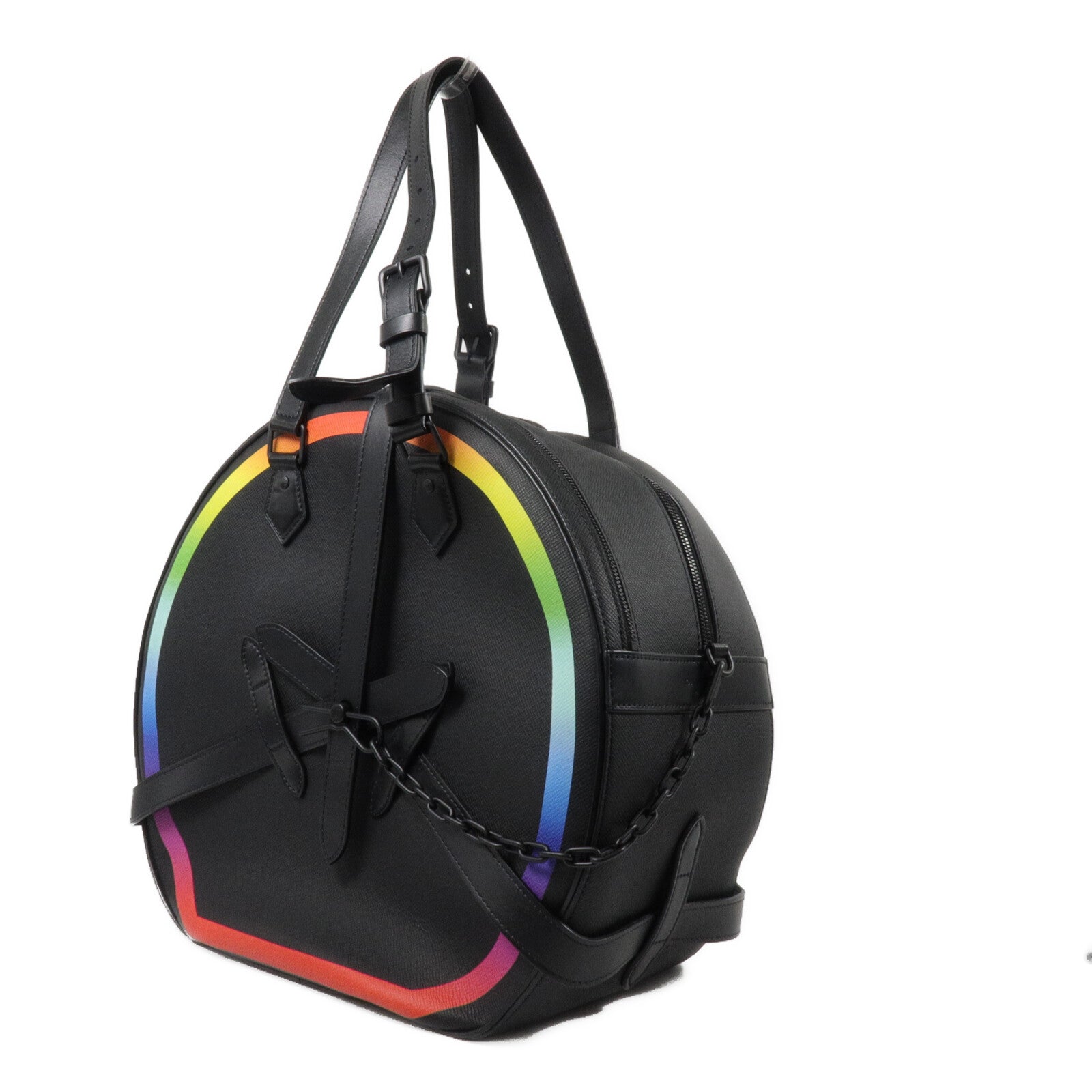 LOUIS VUITTON Taiga Leather Rainbow Sort Hat Trunk肩背袋