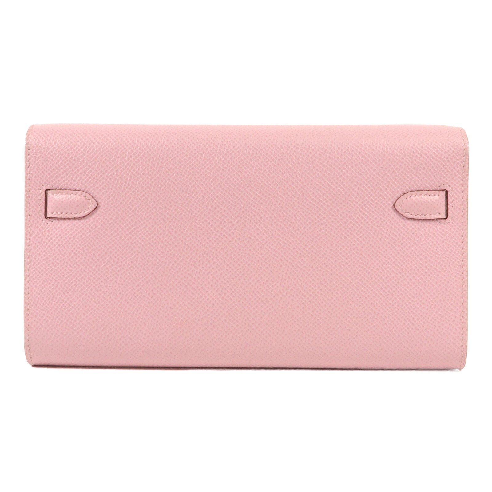 HERMES 【激減優惠】Epsom皮革Kelly To Go銀扣肩背袋Mauve Sylvestre