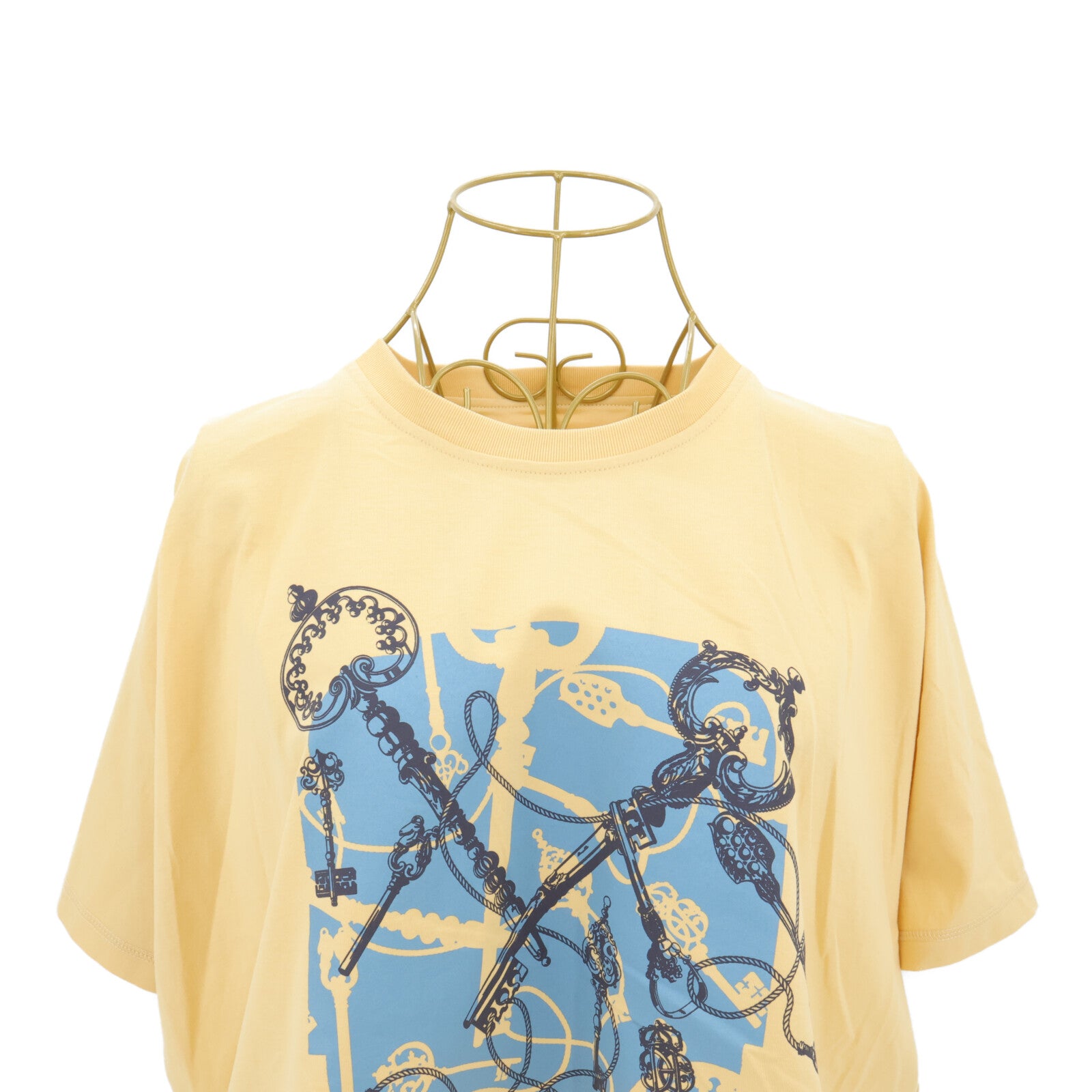 HERMES Cartouche Leclere Cropped T-Shirt上衣
