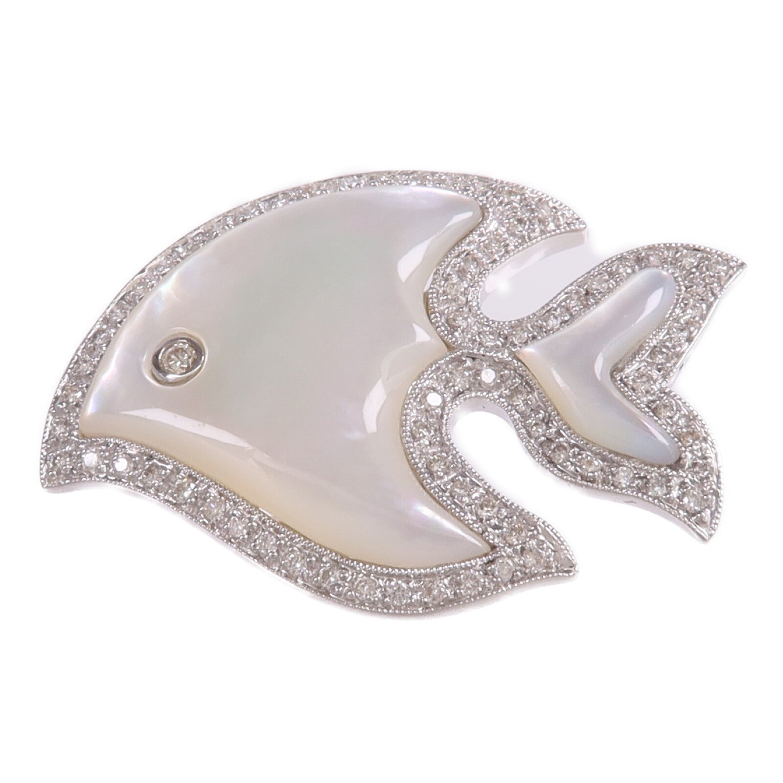 JEWELRY 18K白金/珍珠母Pendant Top吊墜