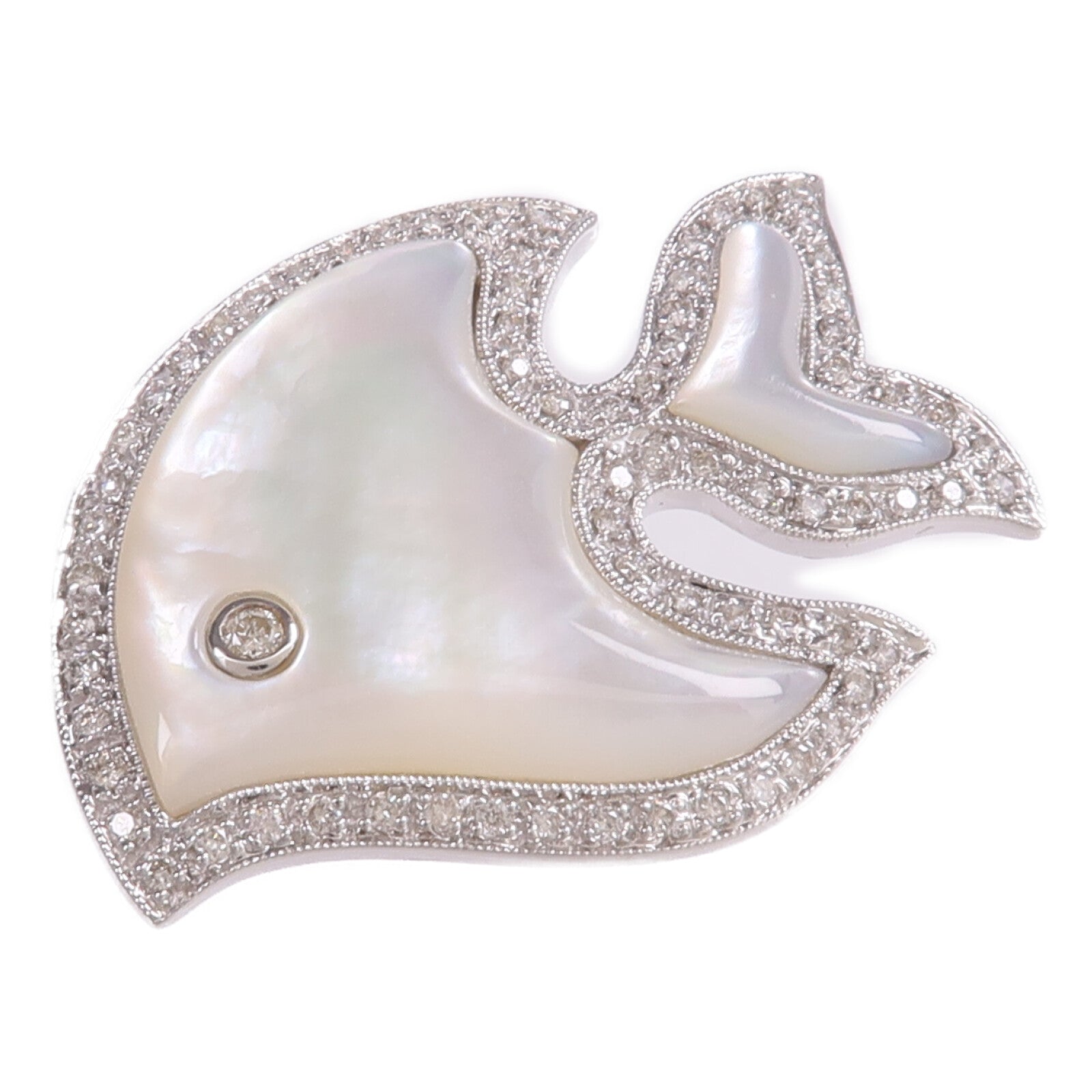 JEWELRY 18K白金/珍珠母Pendant Top吊墜