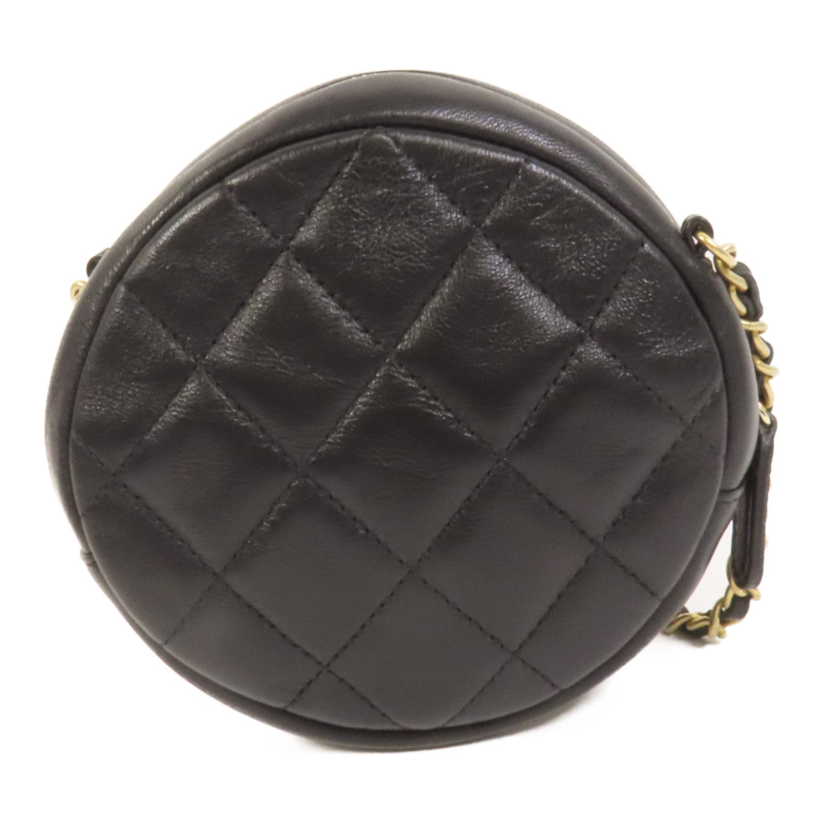 CHANEL 羊皮皮革Chain Shoulder金扣鏈帶肩背袋