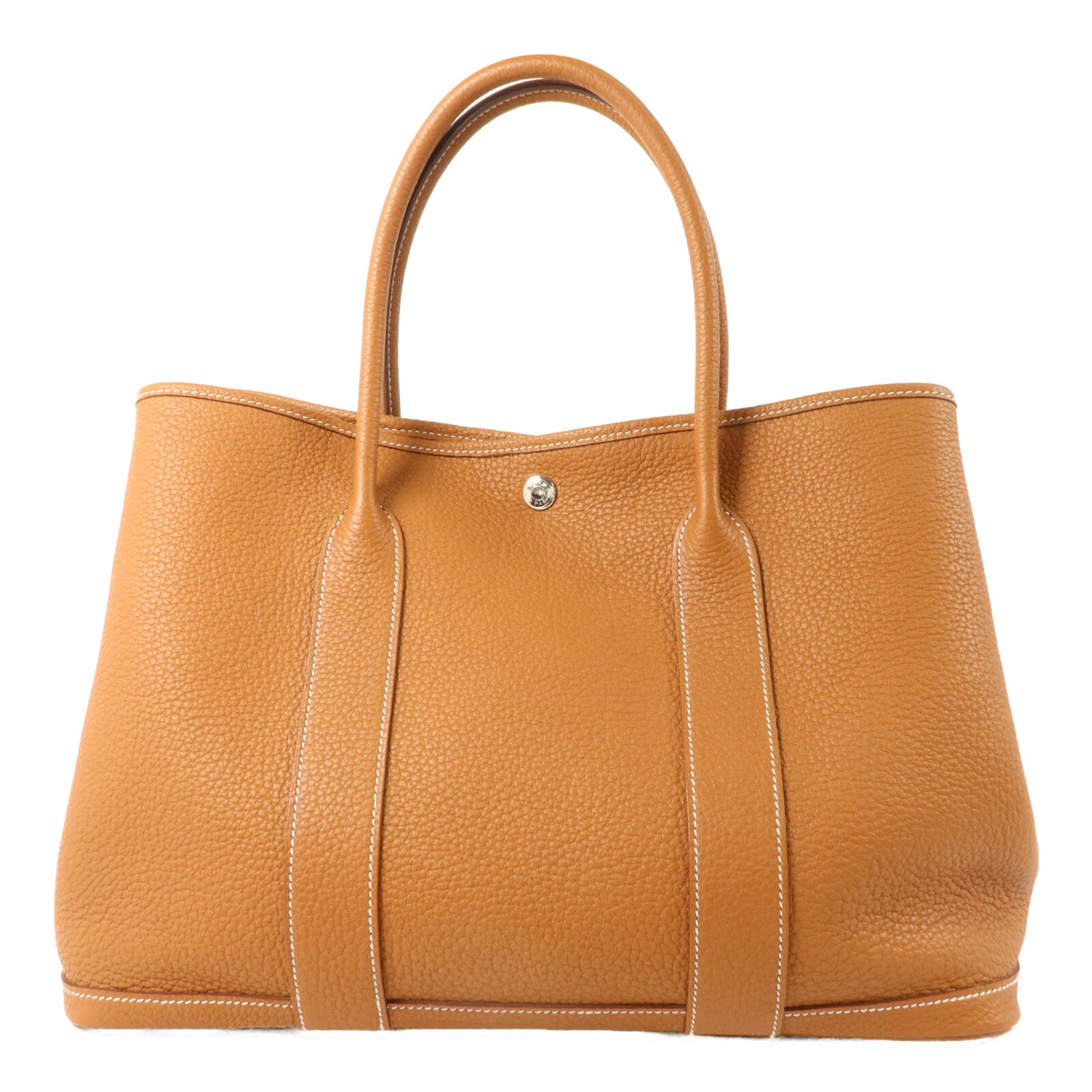 HERMES Negonda皮革Garden Party PM手挽袋Gold