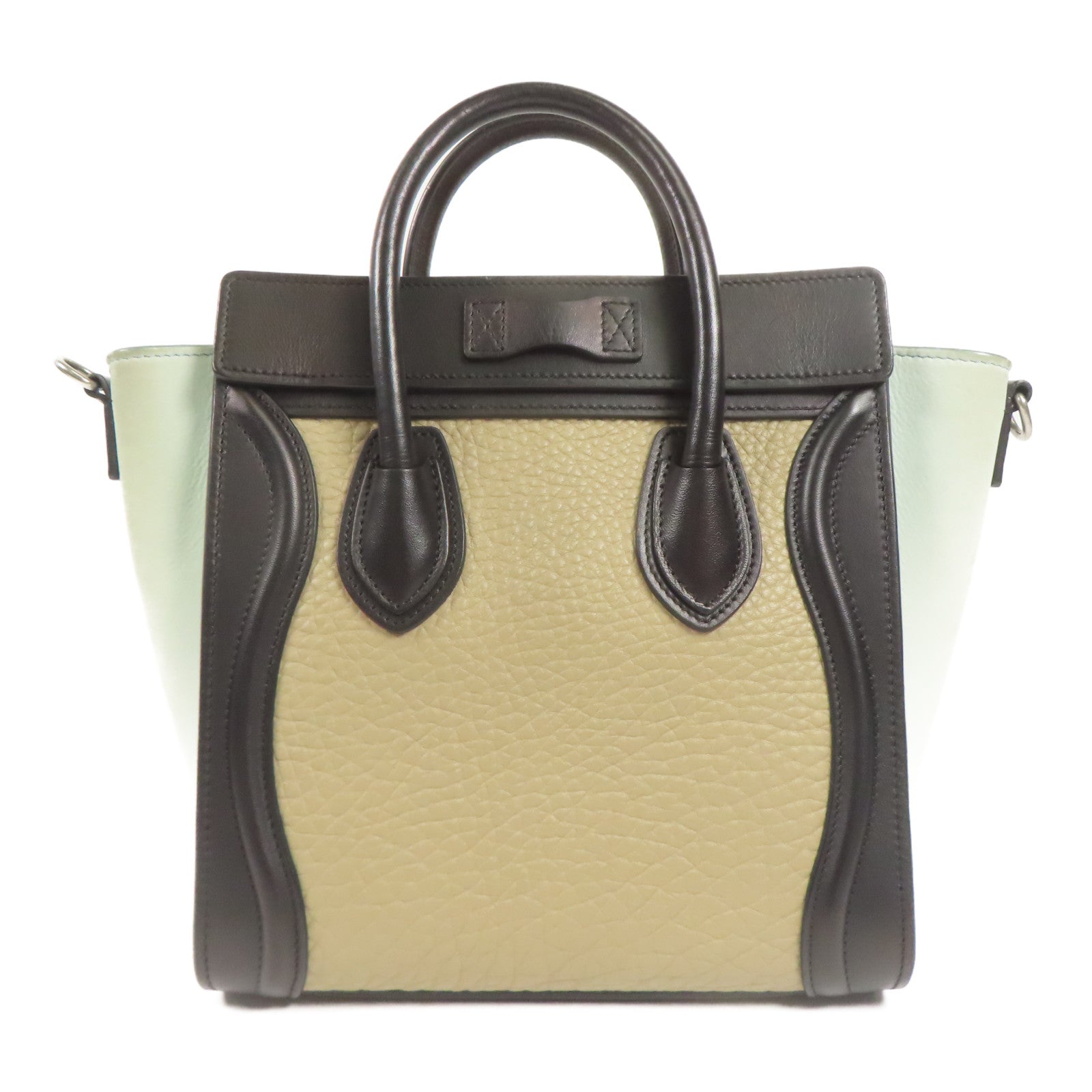 CELINE 牛皮皮革Nano Luggage手挽肩背兩用袋