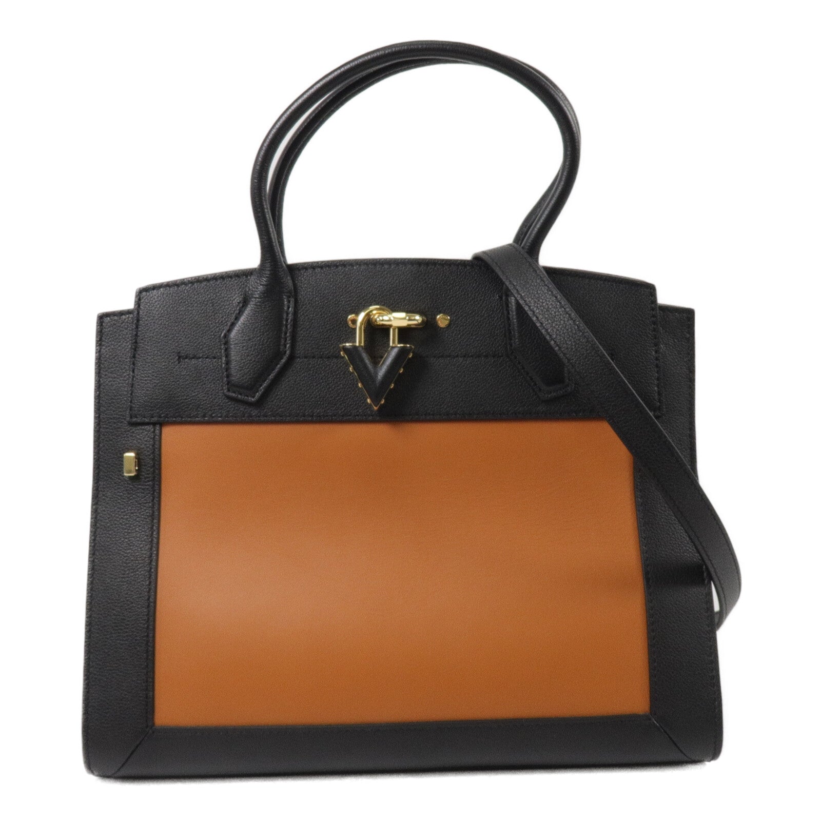 LOUIS VUITTON 牛皮皮革Steamer MM手挽肩背兩用袋