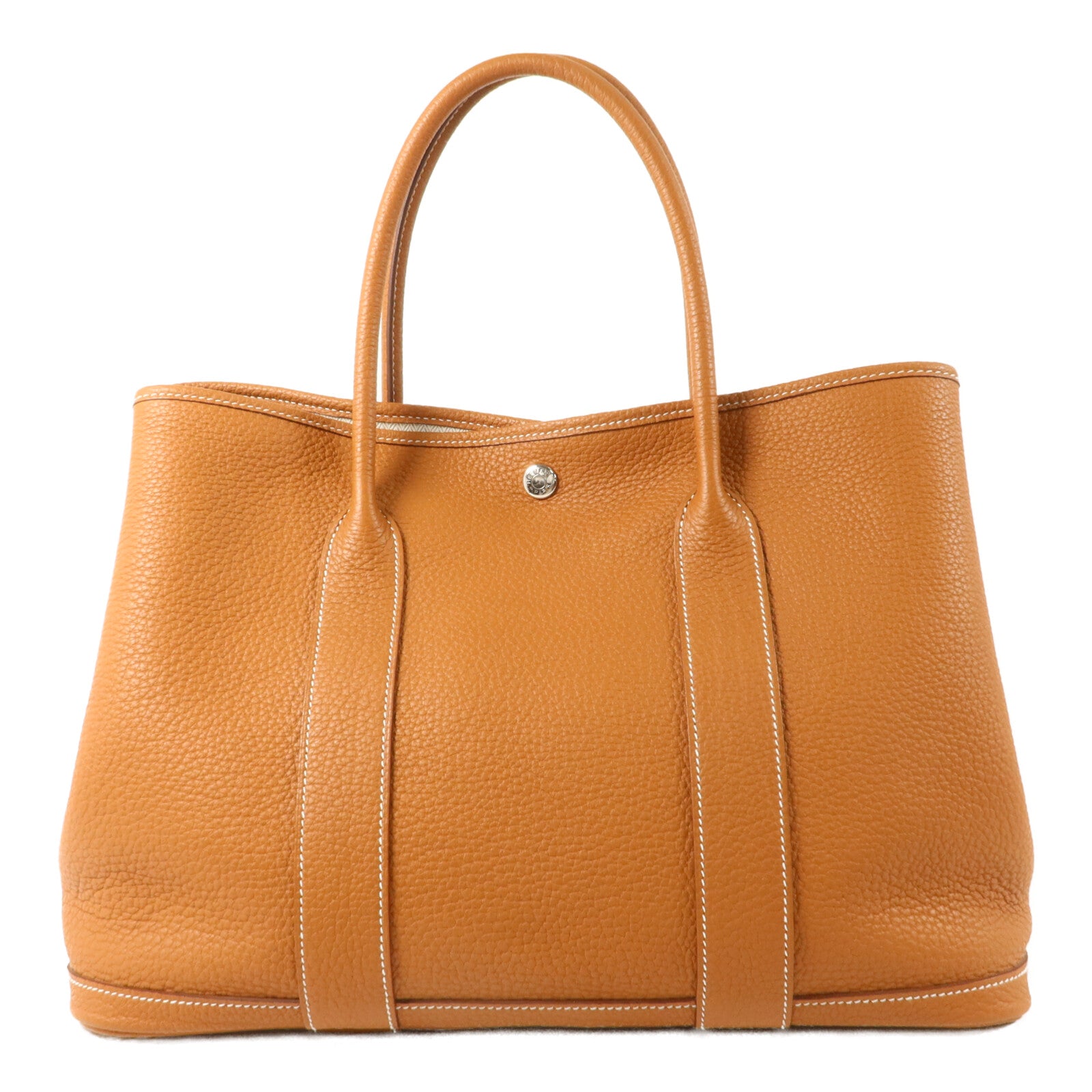HERMES Negonda皮革Garden Party PM手挽袋Gold