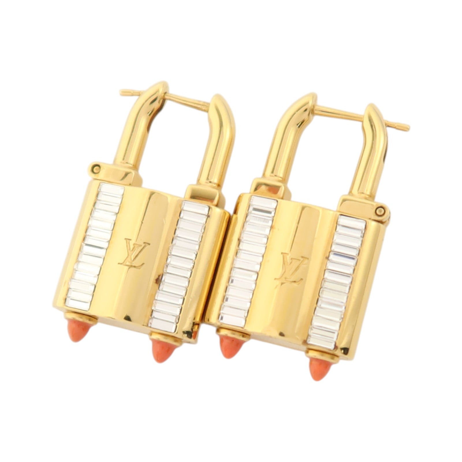LOUIS VUITTON 金屬Lock Me Earrings耳環