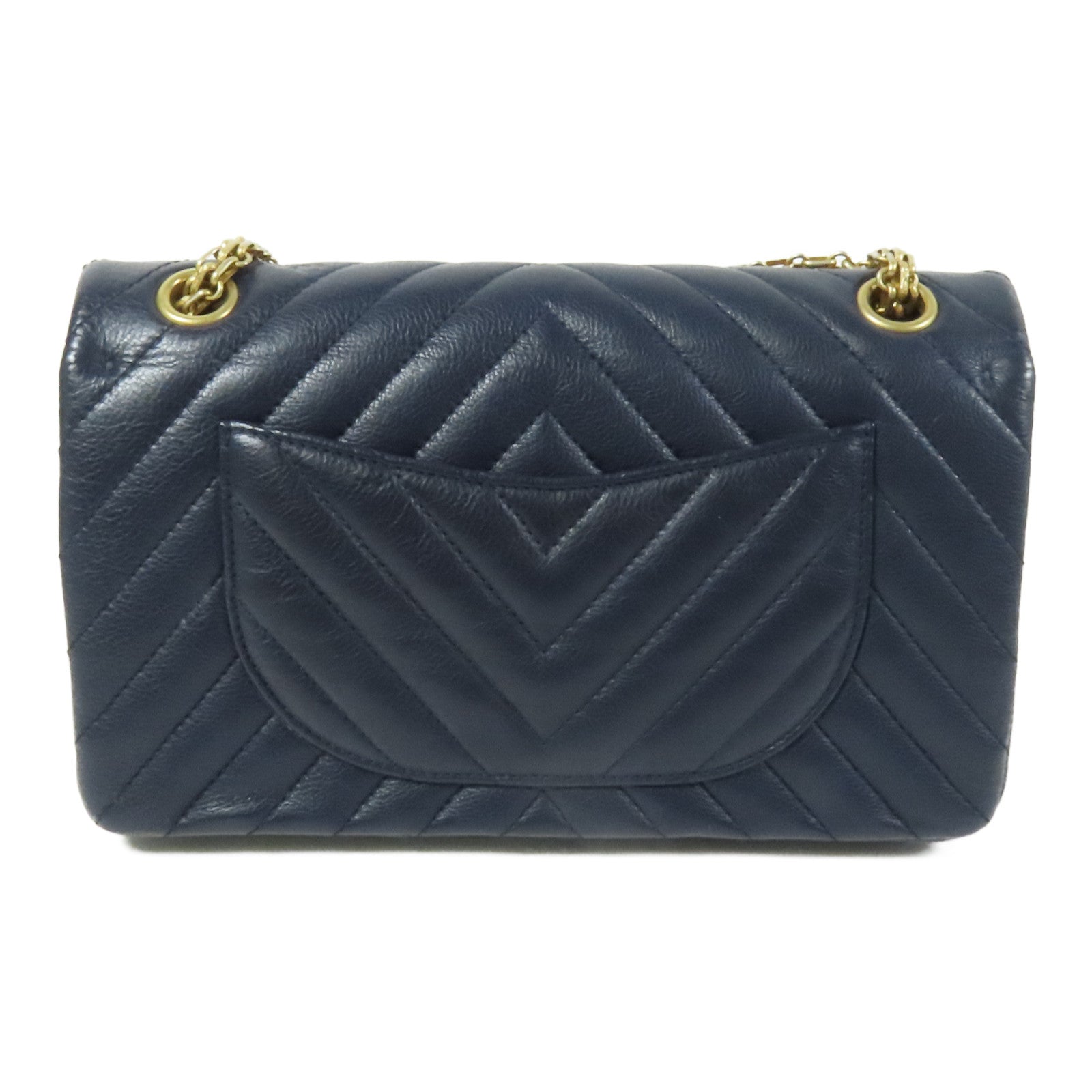 CHANEL 【激減優惠】牛皮皮革2.55金扣鏈帶肩背袋