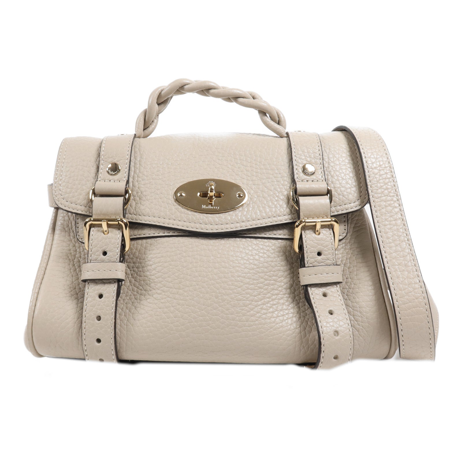 MULBERRY 牛皮皮革2 Way Bag金扣手挽肩背兩用袋