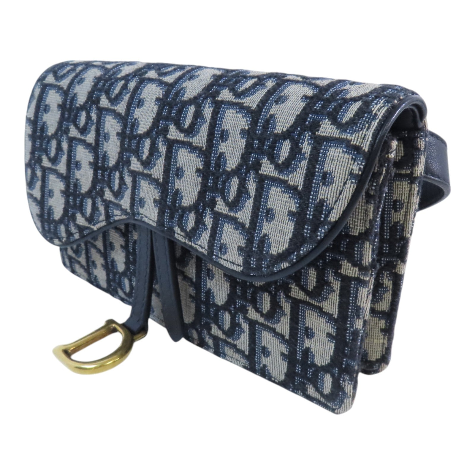 Dior Oblique帆布Saddle Waist Bag金扣腰包