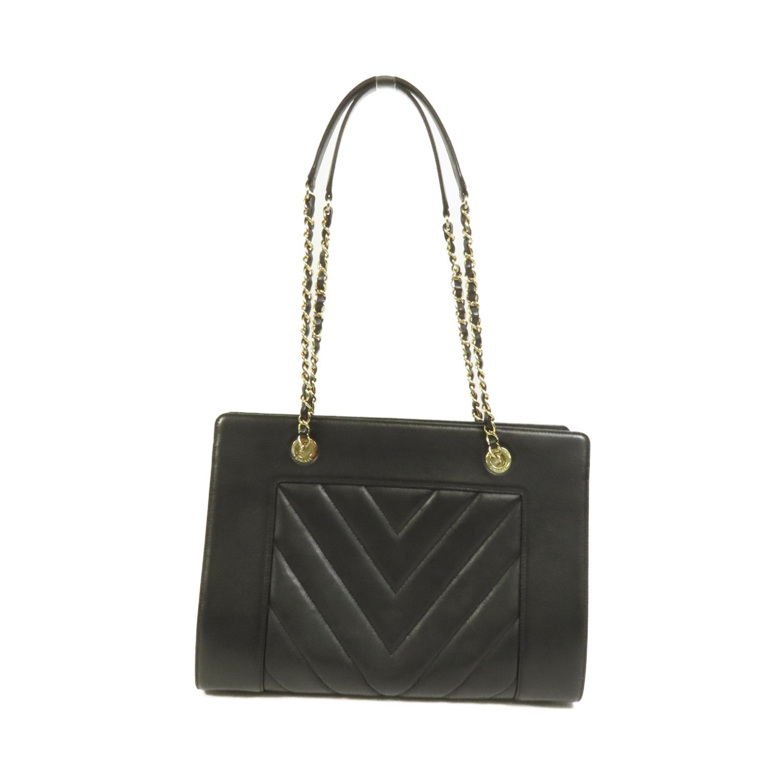 CHANEL 牛皮皮革Shoulder Bag金扣肩背袋