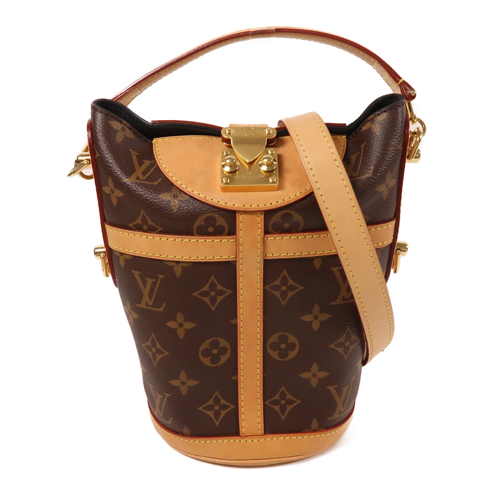 LOUIS VUITTON LV GHW Duffle 2 Way Shoulder Bag Handbag M43587 Monogram Brown