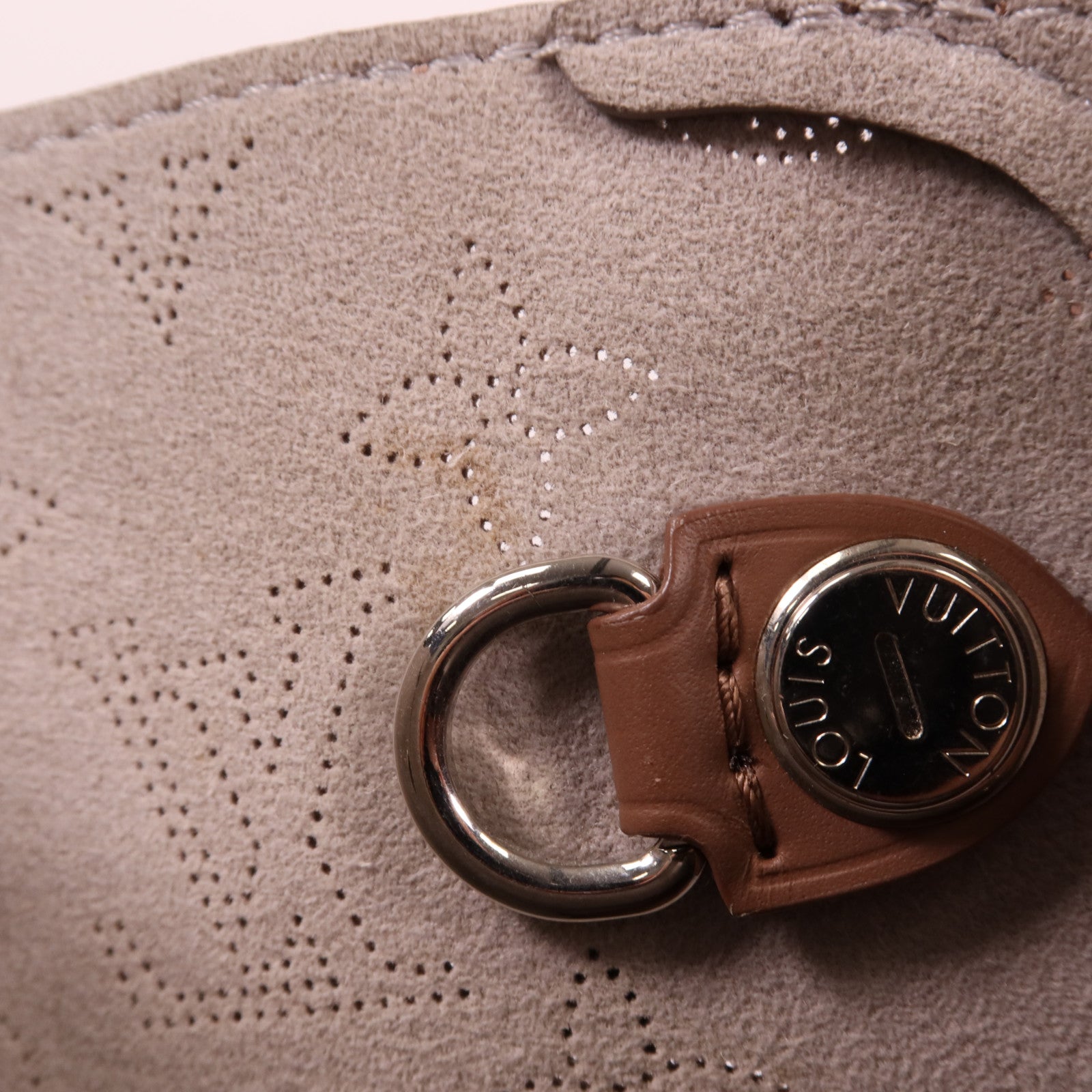 LOUIS VUITTON Monogram Mahina Hina PM銀扣手挽肩背兩用袋