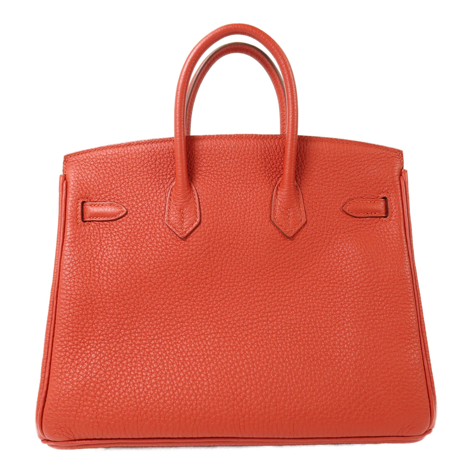 HERMES Togo皮革Birkin 25金扣手挽袋Rouge Casaque