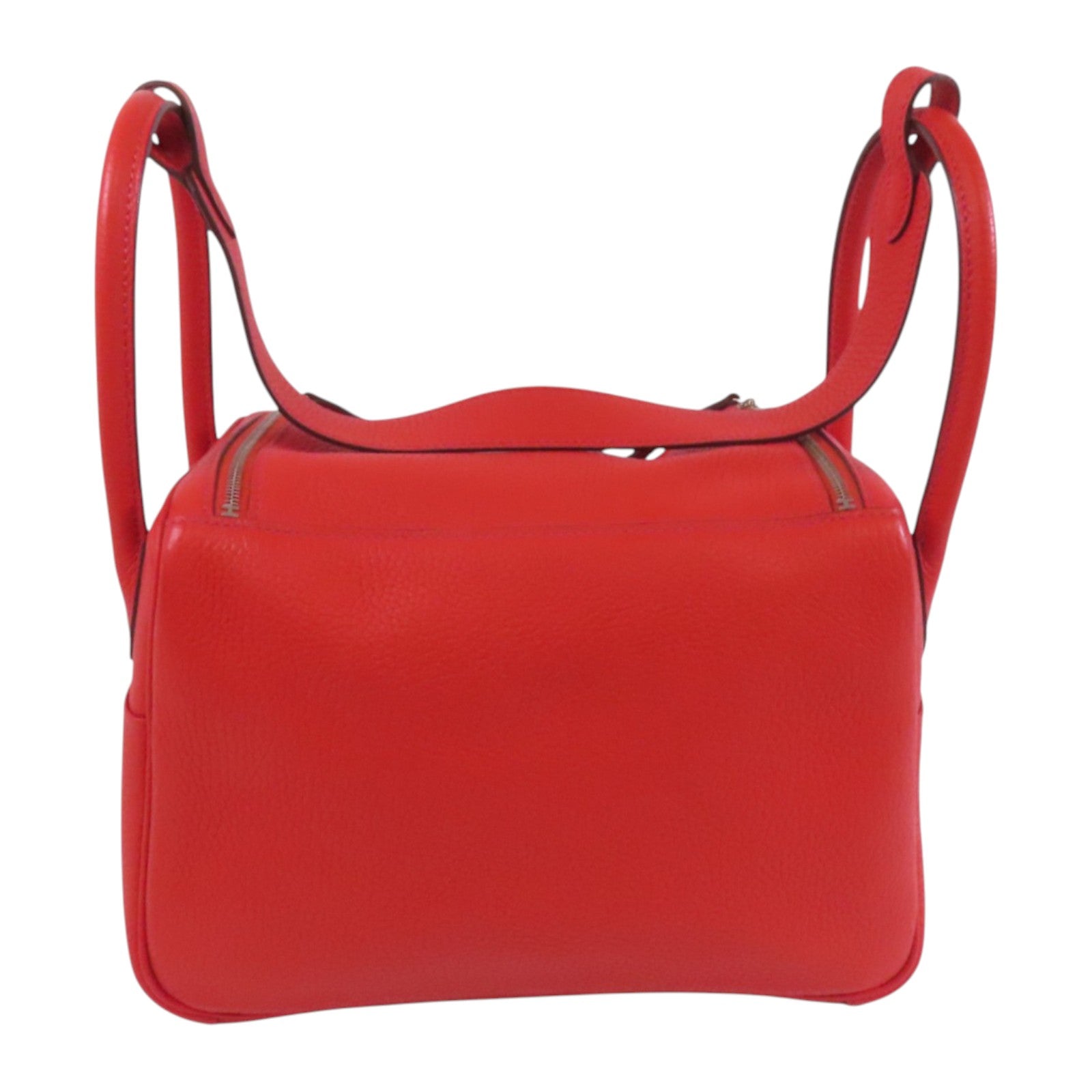 HERMES 【Hermes Fair】Clemence皮革Lindy 26銀扣肩背袋